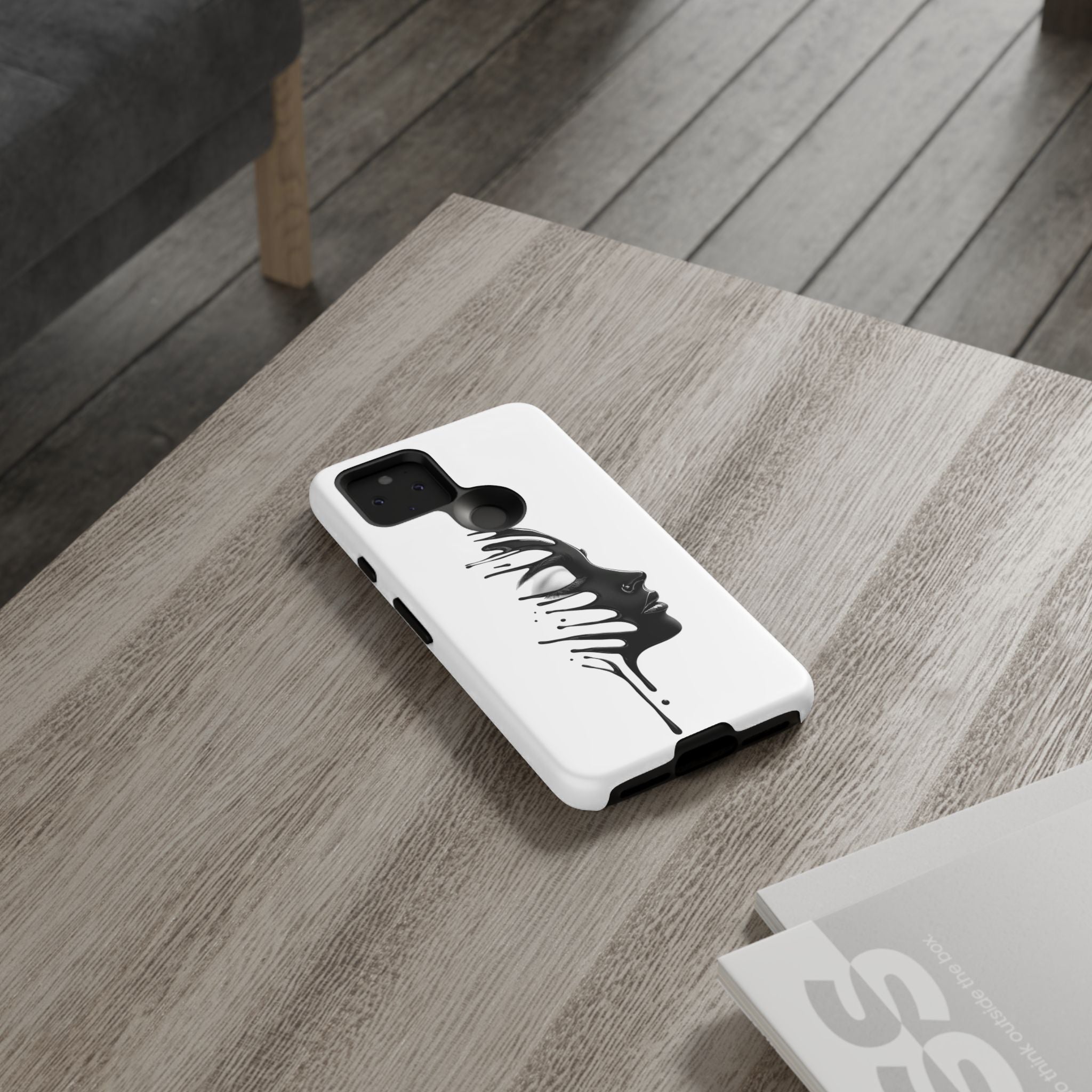 Stylish Phone Case with Artistic Design, Tough Phone Cover, Unique Phone Accessory, Gift for Art Lovers, Trendy Protective Case