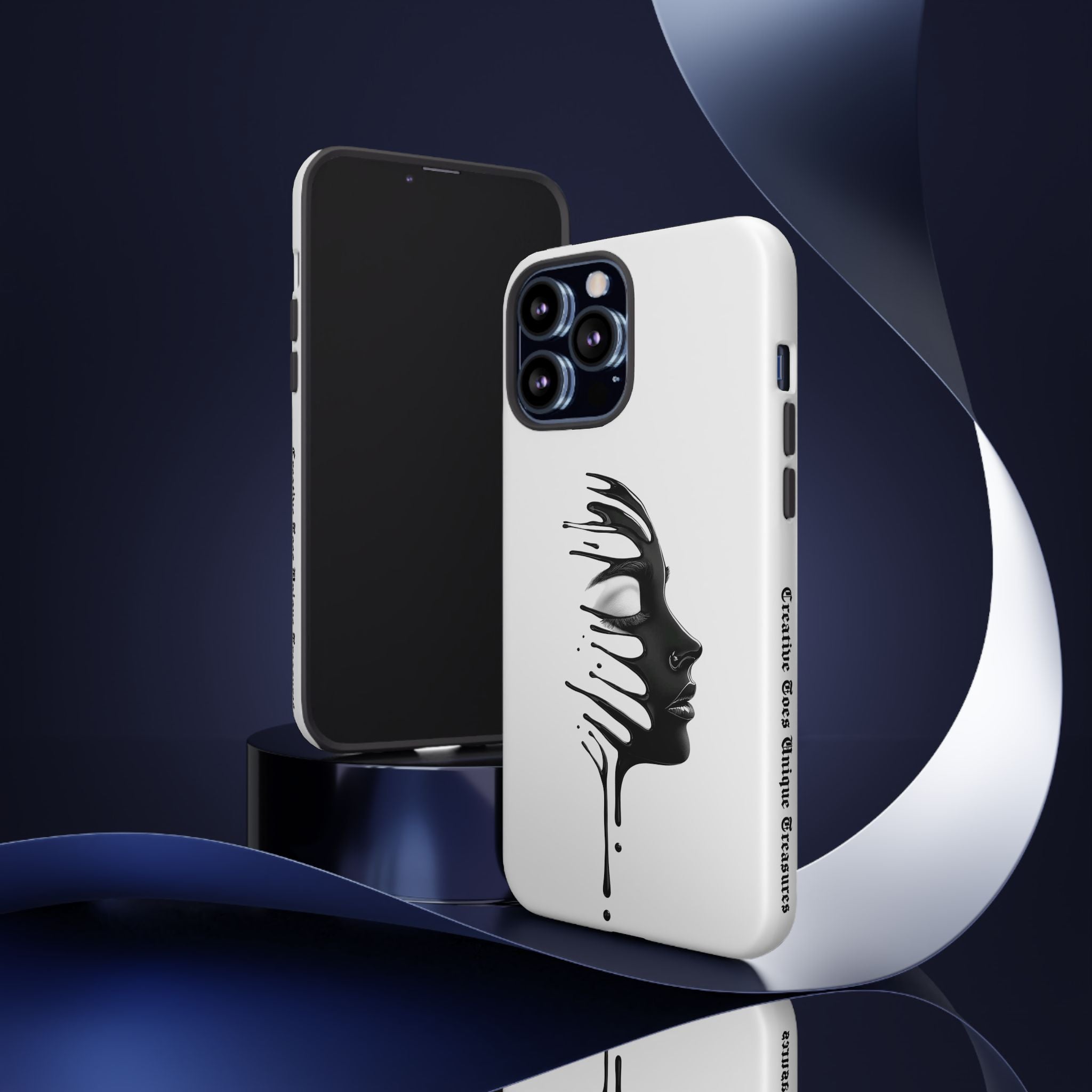 Stylish Phone Case with Artistic Design, Tough Phone Cover, Unique Phone Accessory, Gift for Art Lovers, Trendy Protective Case