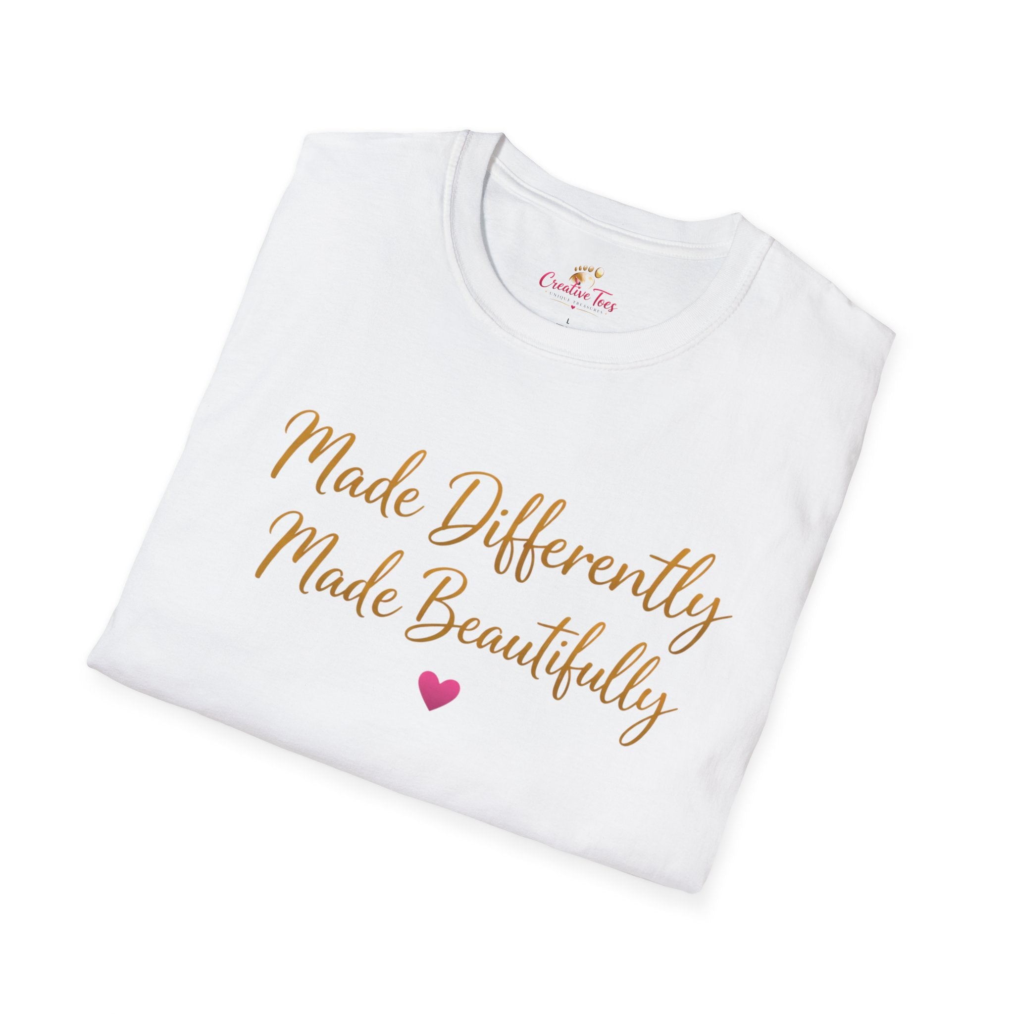 Made Differently Made Beautifully T-Shirt — Inspirational Disability Awareness Tee