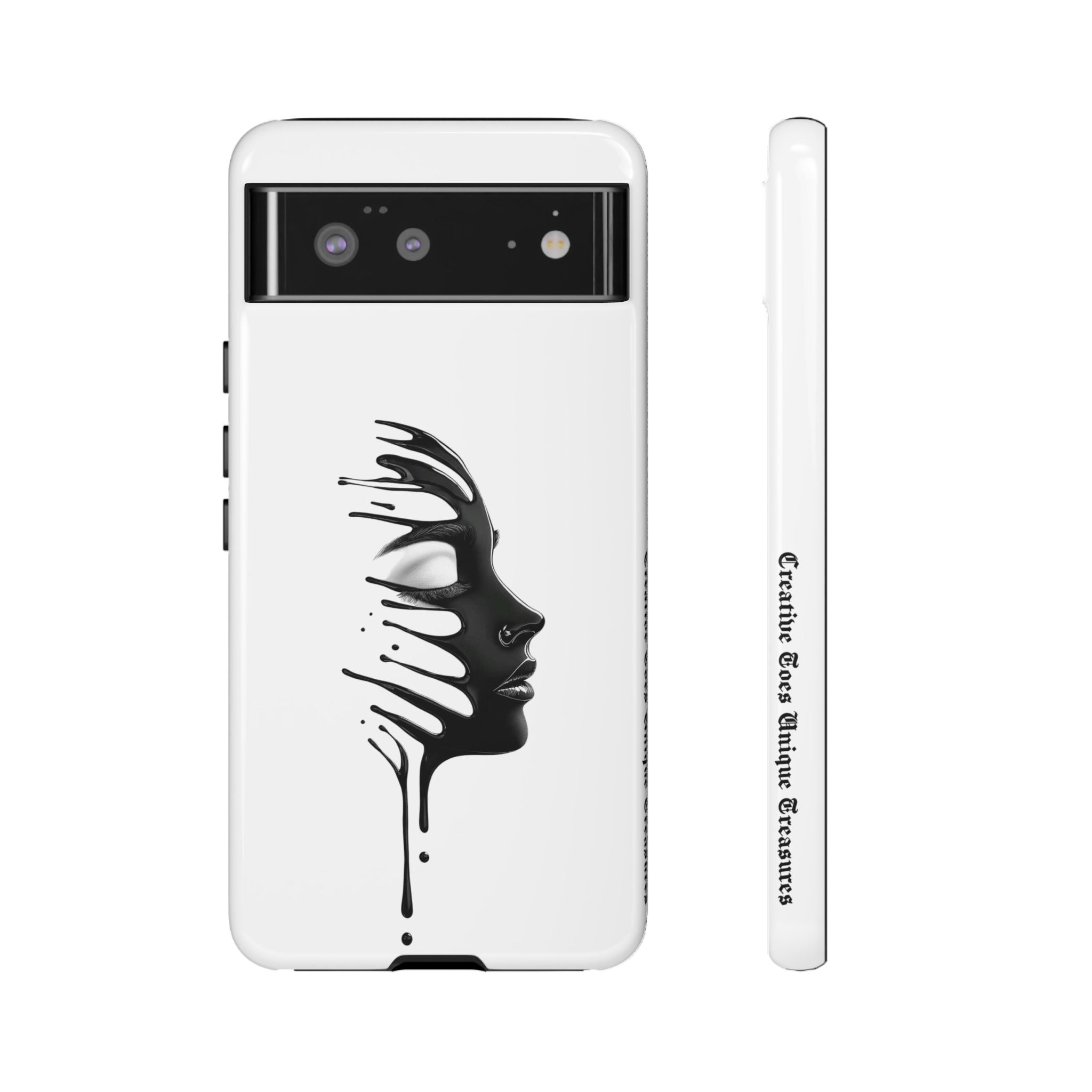 Stylish Phone Case with Artistic Design, Tough Phone Cover, Unique Phone Accessory, Gift for Art Lovers, Trendy Protective Case