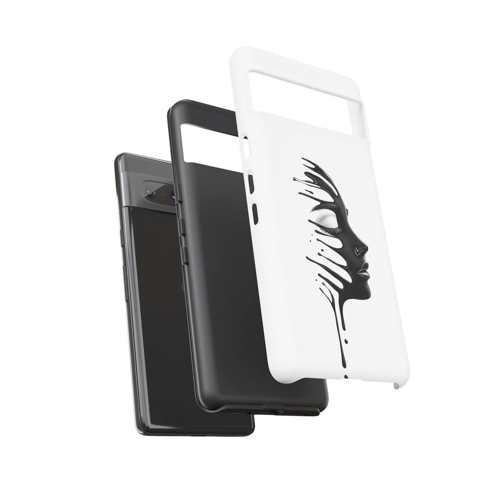 Stylish Phone Case with Artistic Design, Tough Phone Cover, Unique Phone Accessory, Gift for Art Lovers, Trendy Protective Case