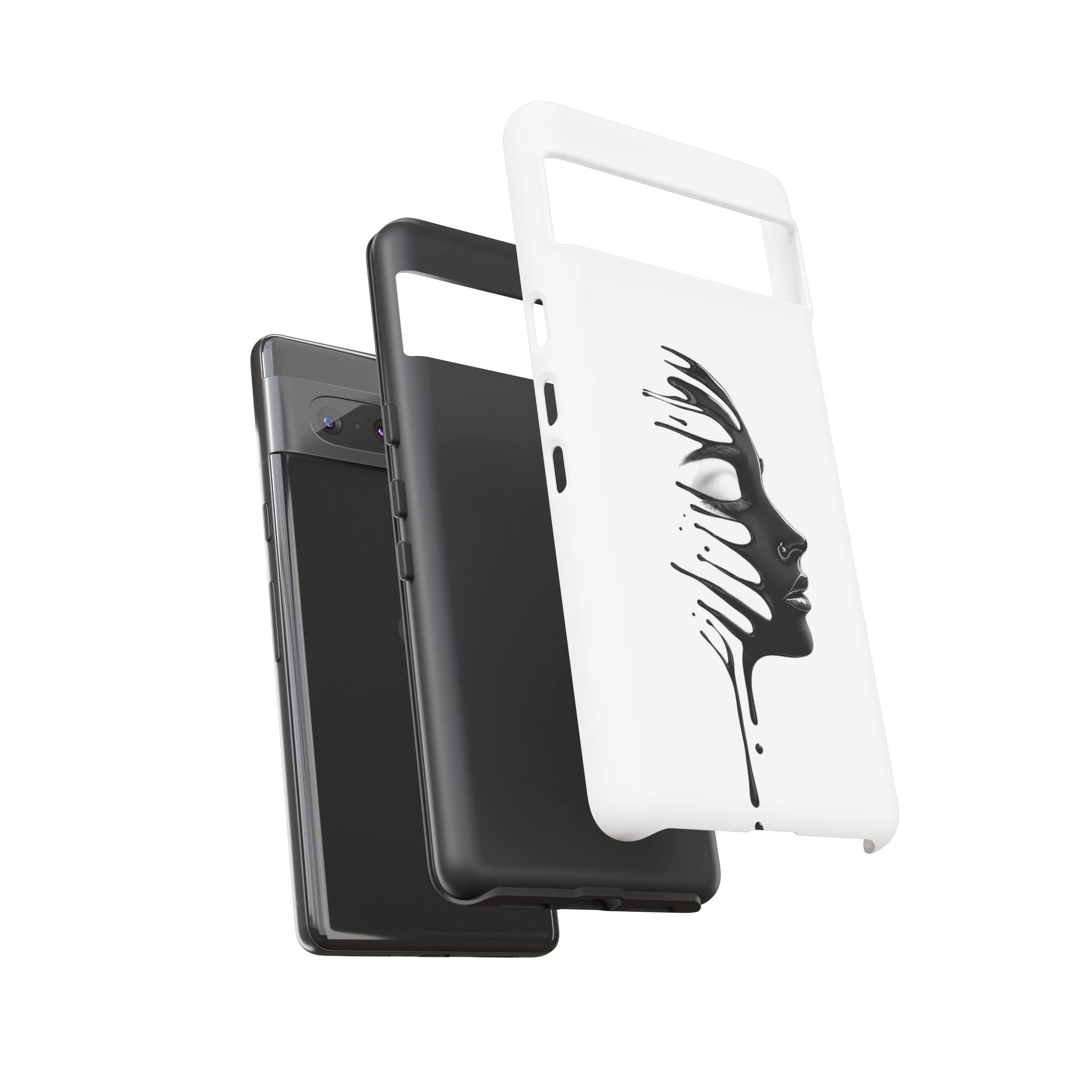 Stylish Phone Case with Artistic Design, Tough Phone Cover, Unique Phone Accessory, Gift for Art Lovers, Trendy Protective Case