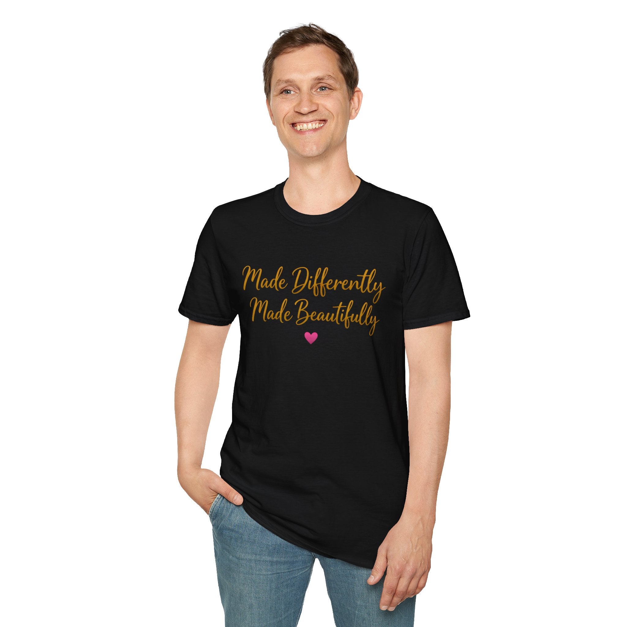 Made Differently Made Beautifully T-Shirt — Inspirational Disability Awareness Tee