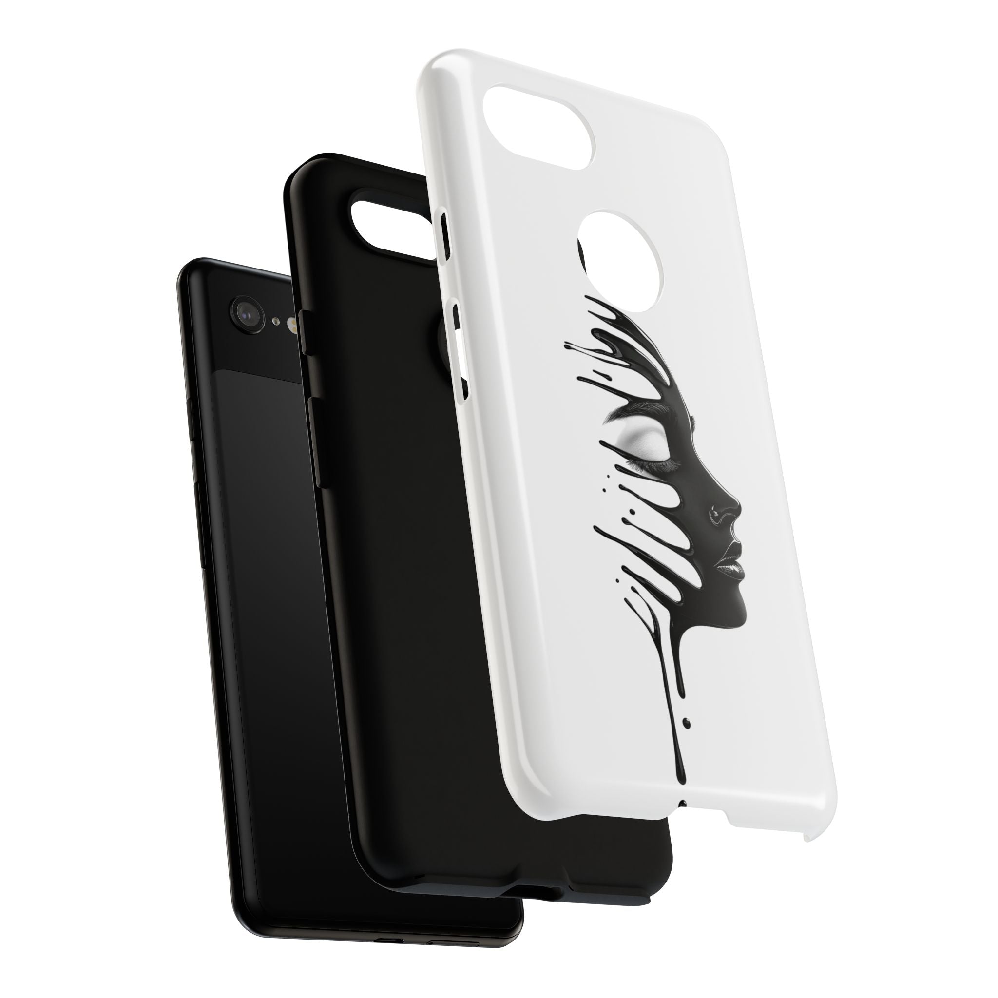 Stylish Phone Case with Artistic Design, Tough Phone Cover, Unique Phone Accessory, Gift for Art Lovers, Trendy Protective Case