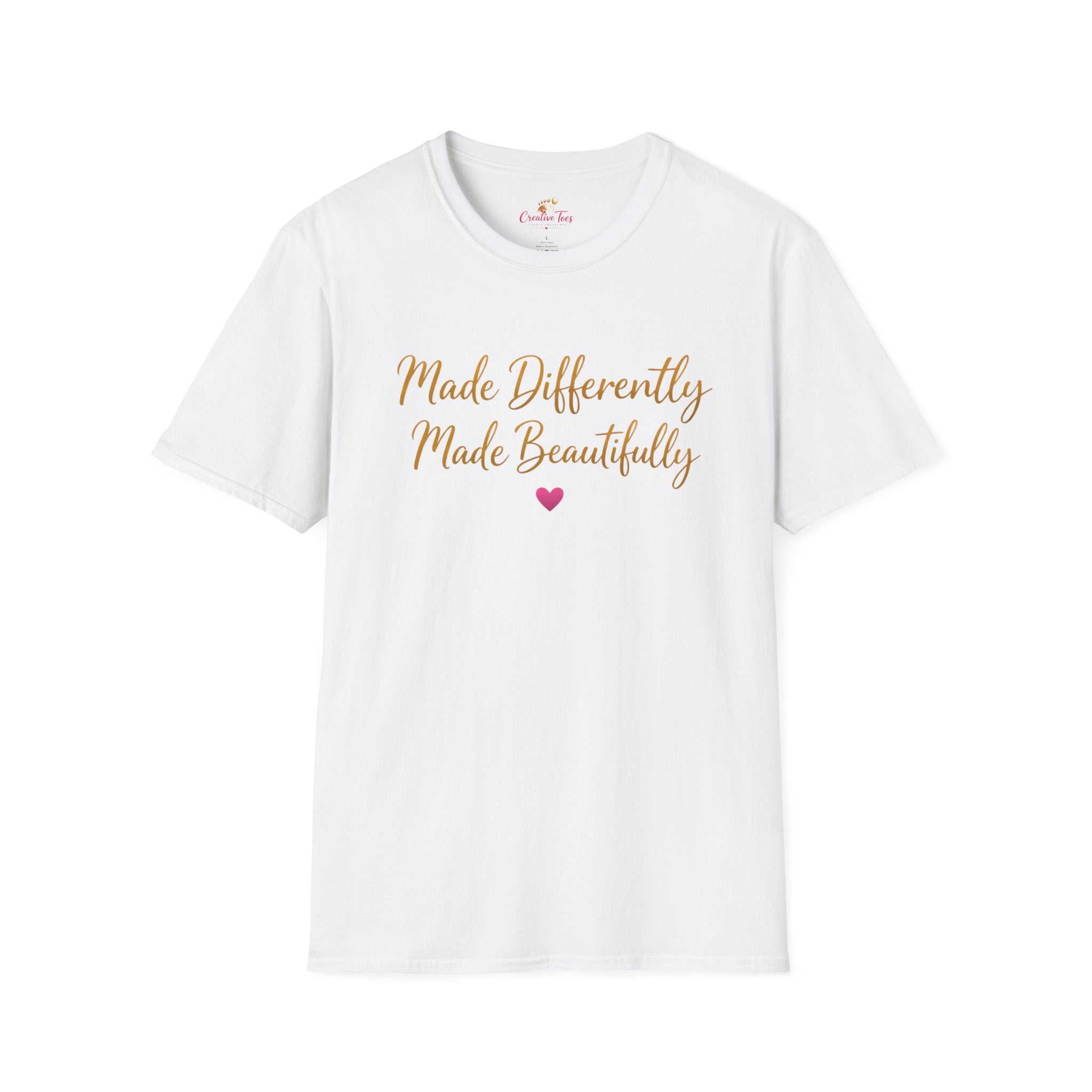 Made Differently Made Beautifully T-Shirt — Inspirational Disability Awareness Tee