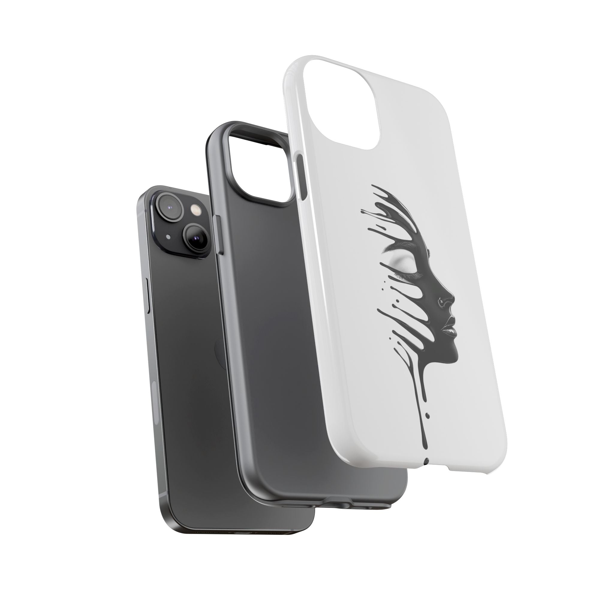 Stylish Phone Case with Artistic Design, Tough Phone Cover, Unique Phone Accessory, Gift for Art Lovers, Trendy Protective Case