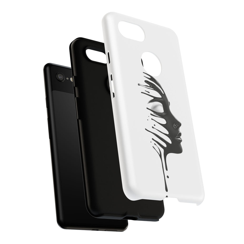 Stylish Phone Case with Artistic Design, Tough Phone Cover, Unique Phone Accessory, Gift for Art Lovers, Trendy Protective Case