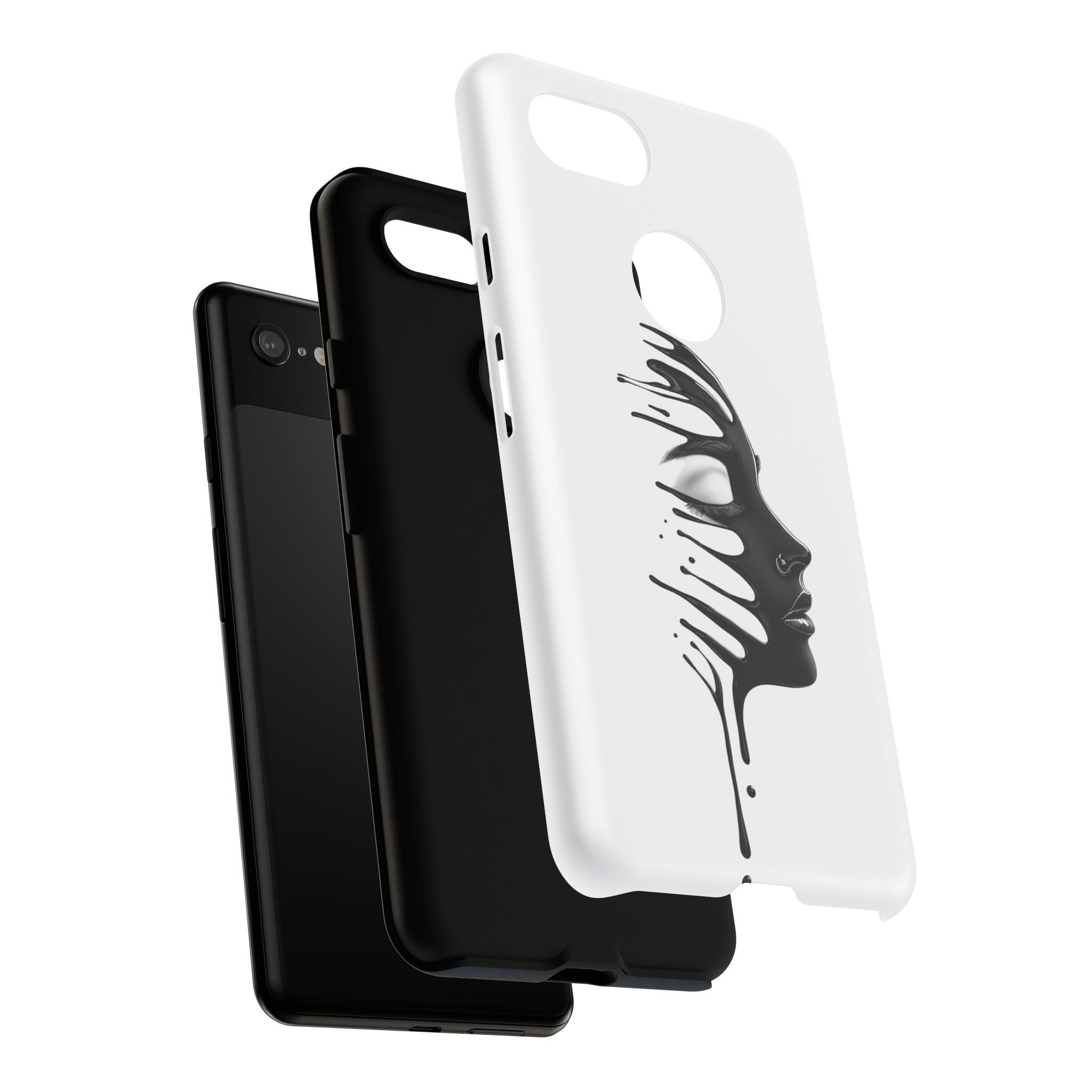 Stylish Phone Case with Artistic Design, Tough Phone Cover, Unique Phone Accessory, Gift for Art Lovers, Trendy Protective Case