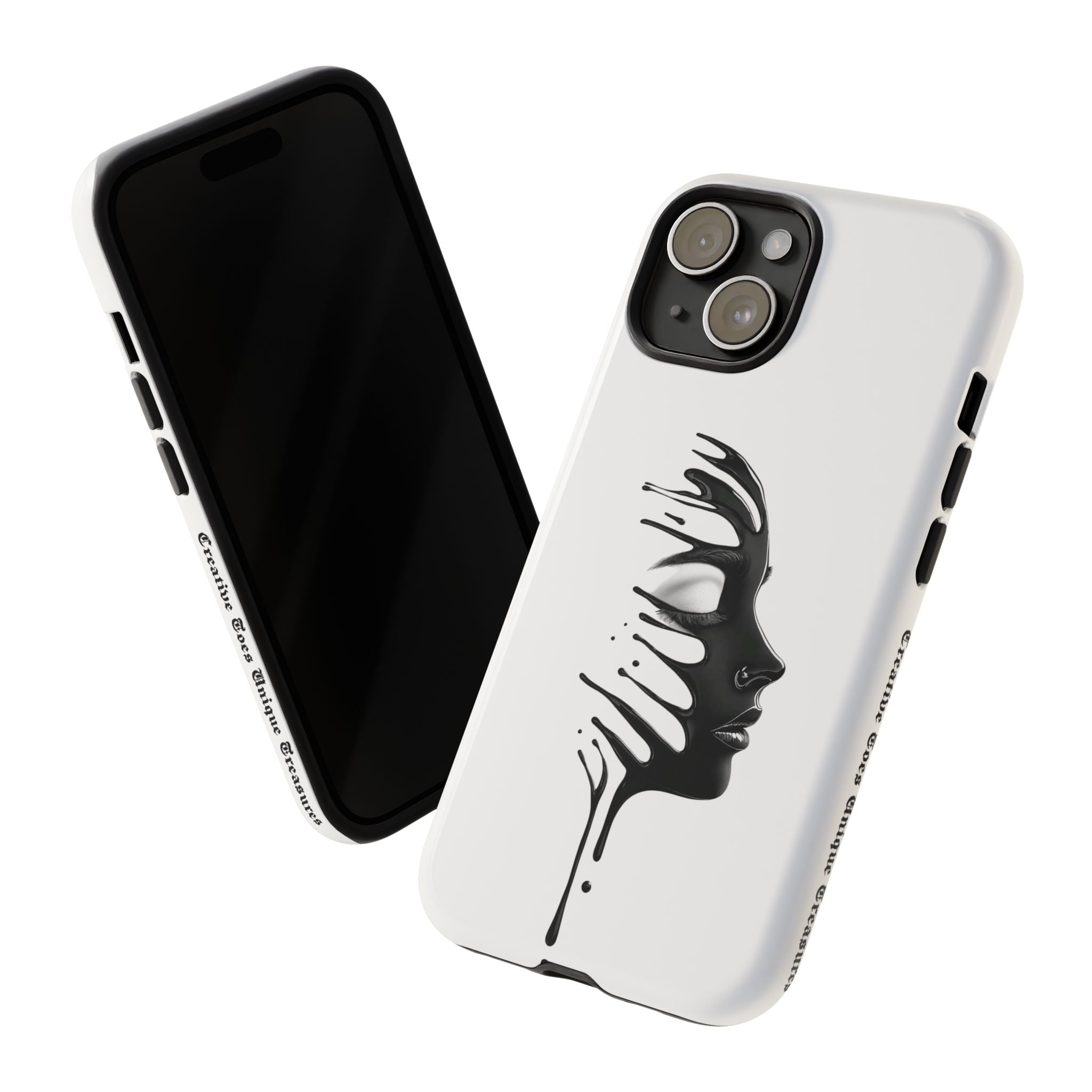 Stylish Phone Case with Artistic Design, Tough Phone Cover, Unique Phone Accessory, Gift for Art Lovers, Trendy Protective Case