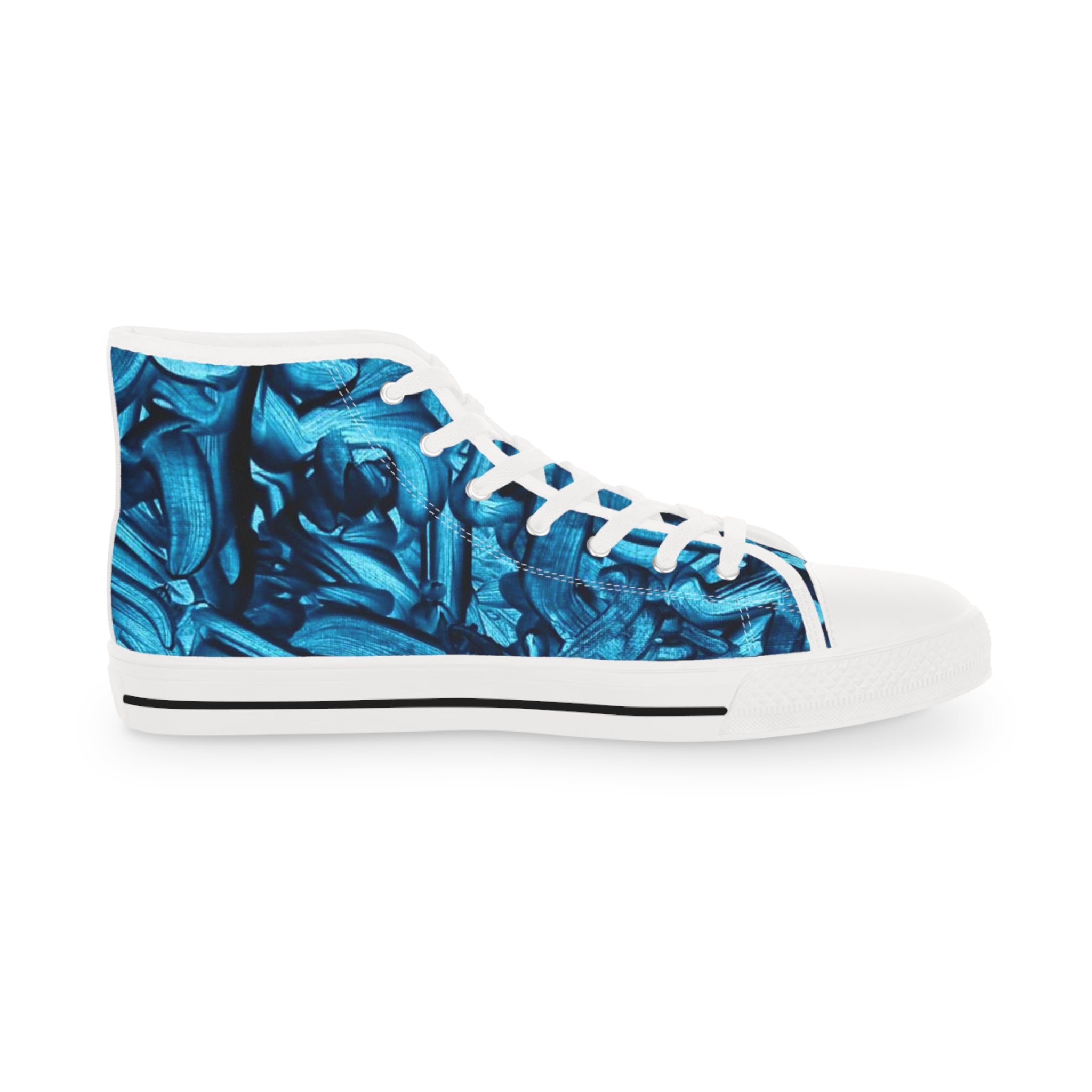 True Blue ||  Tie-Dye High Top Sneakers – Men's Retro Streetwear