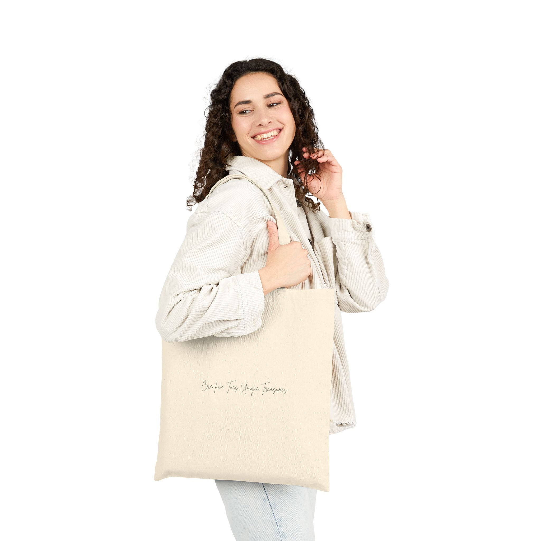 “Where Toes Create Treasures” — Cotton Canvas Tote Bag