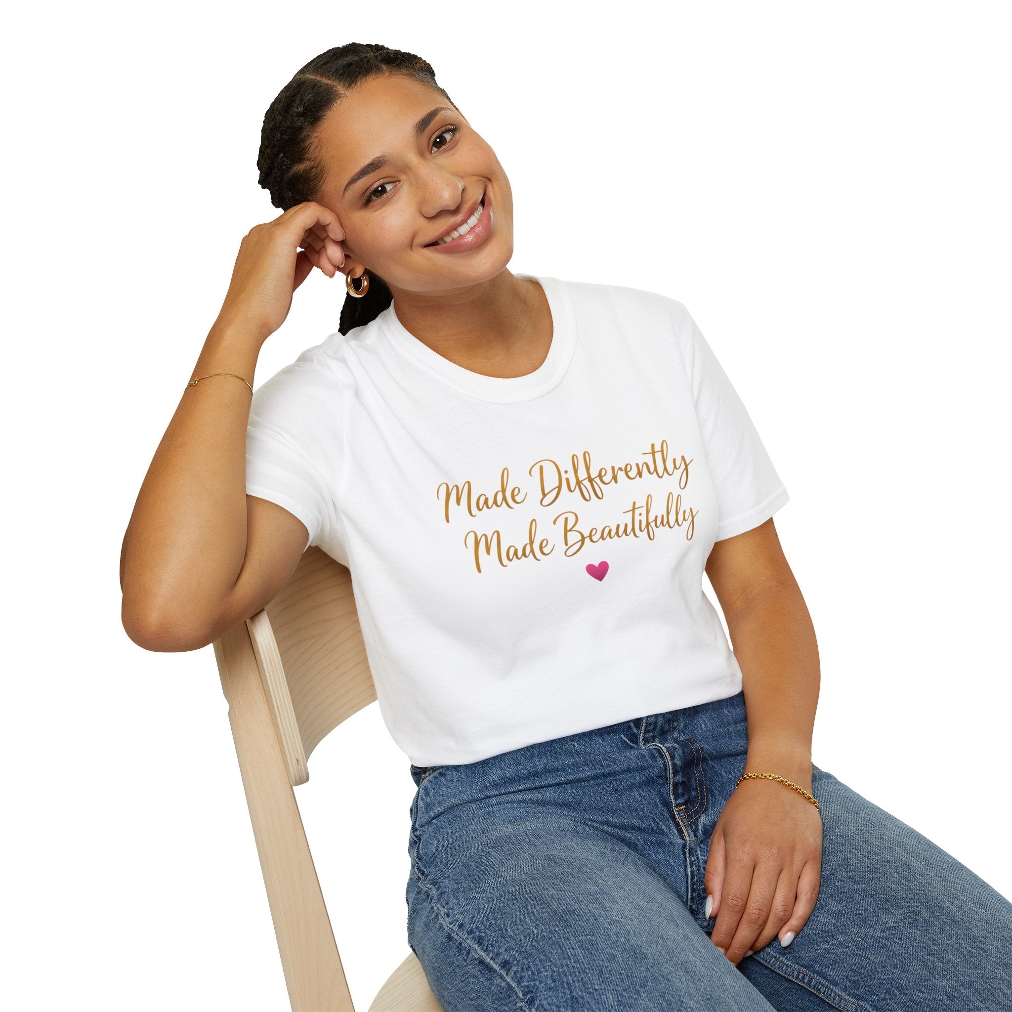 Made Differently Made Beautifully T-Shirt — Inspirational Disability Awareness Tee