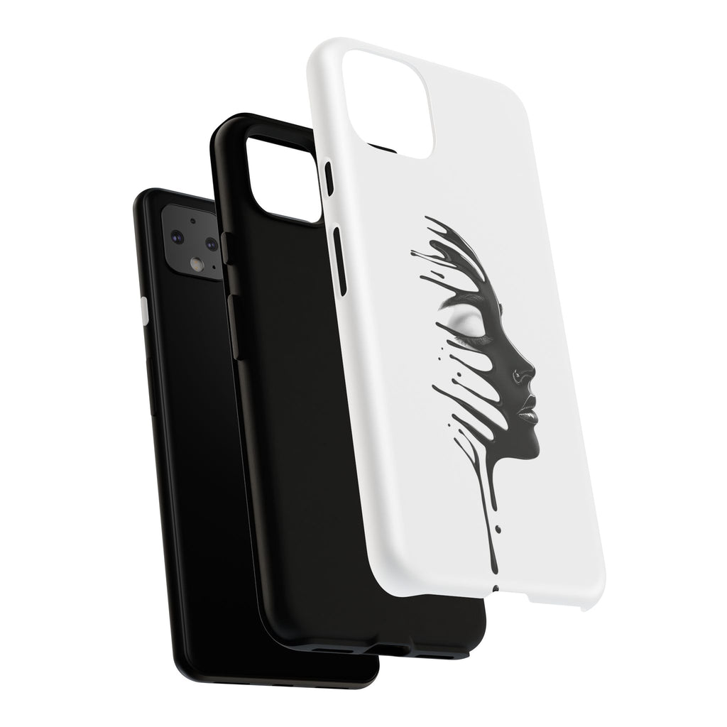 Stylish Phone Case with Artistic Design, Tough Phone Cover, Unique Phone Accessory, Gift for Art Lovers, Trendy Protective Case