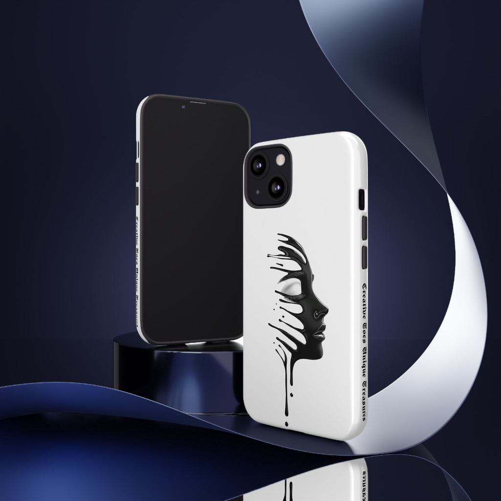 Stylish Phone Case with Artistic Design, Tough Phone Cover, Unique Phone Accessory, Gift for Art Lovers, Trendy Protective Case