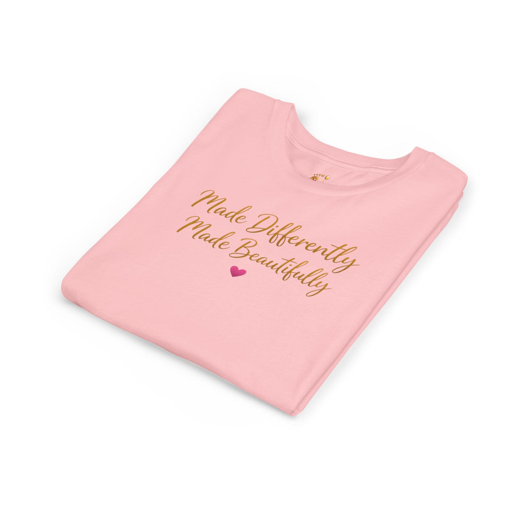 Youth Tee – "Made Differently Made Beautifully" Inspirational Kids T‑Shirt