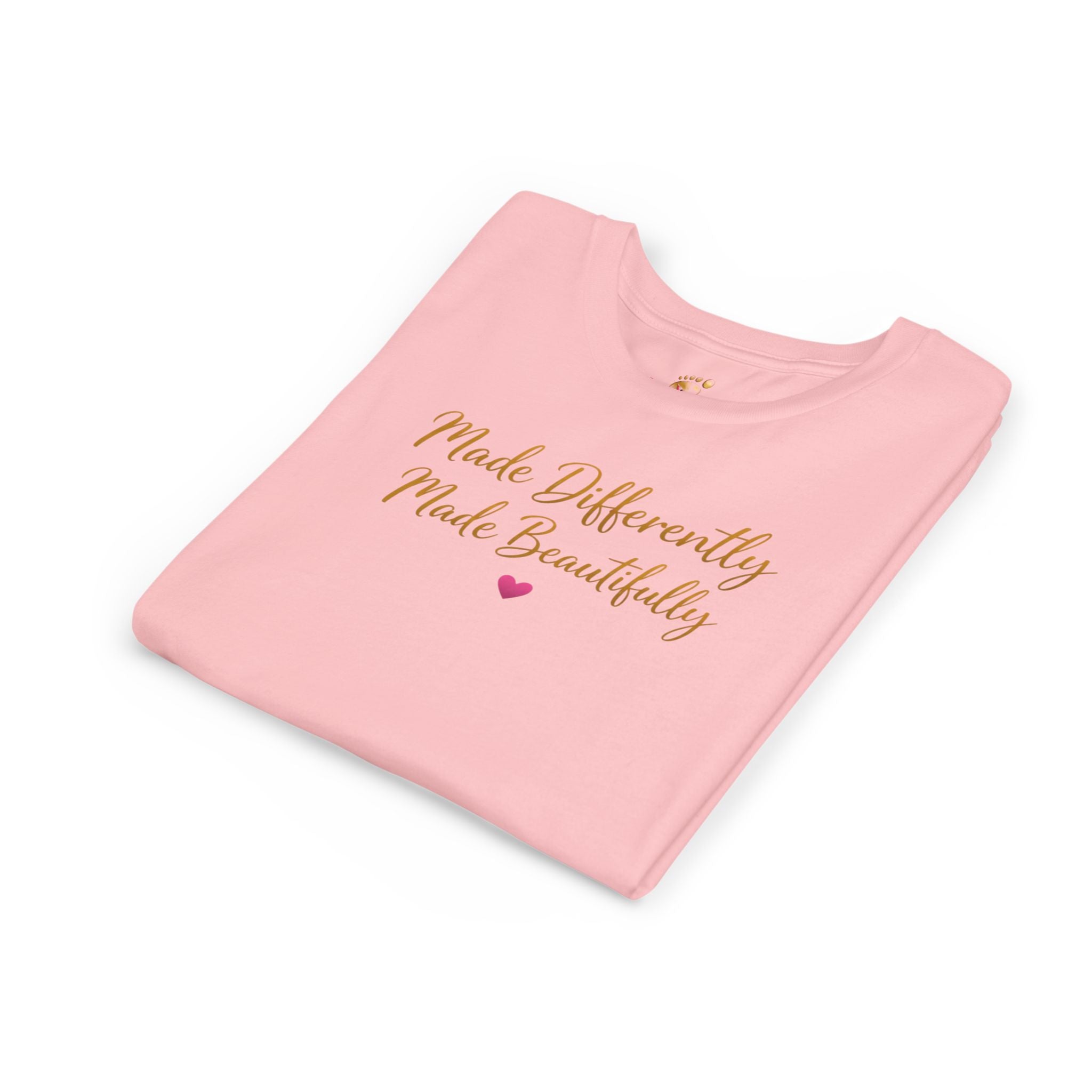 Youth Tee – "Made Differently Made Beautifully" Inspirational Kids T‑Shirt