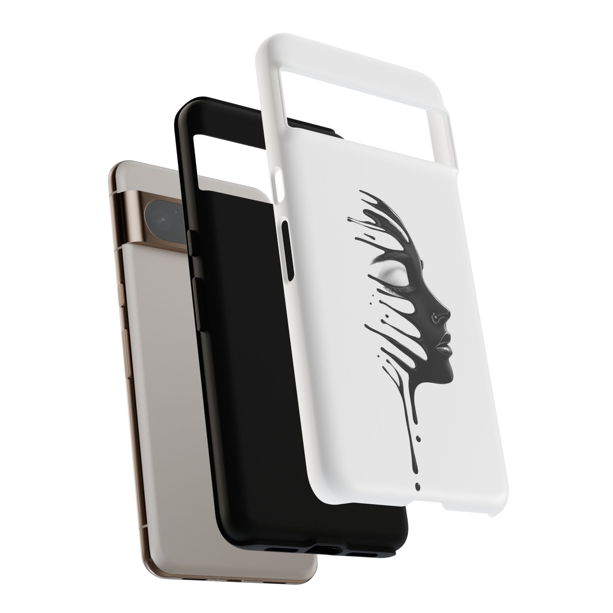 Stylish Phone Case with Artistic Design, Tough Phone Cover, Unique Phone Accessory, Gift for Art Lovers, Trendy Protective Case