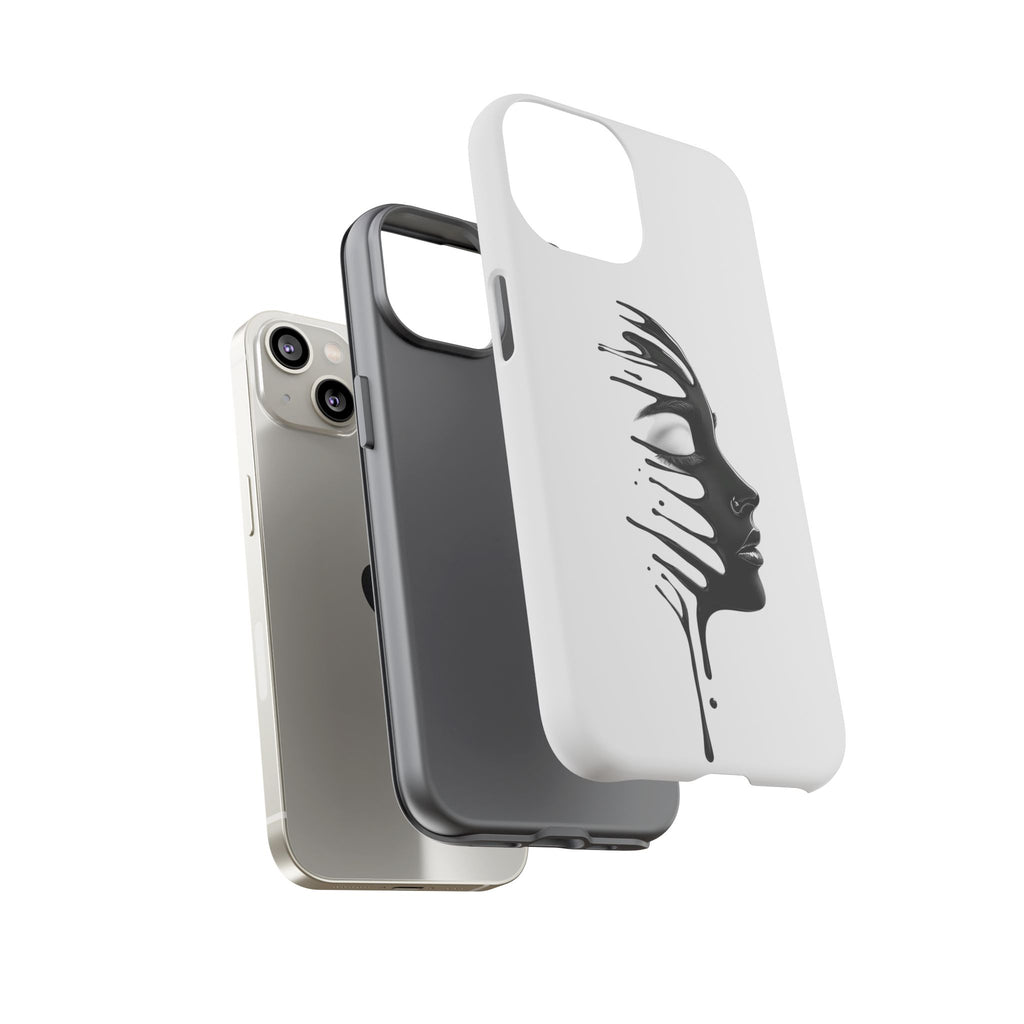 Stylish Phone Case with Artistic Design, Tough Phone Cover, Unique Phone Accessory, Gift for Art Lovers, Trendy Protective Case