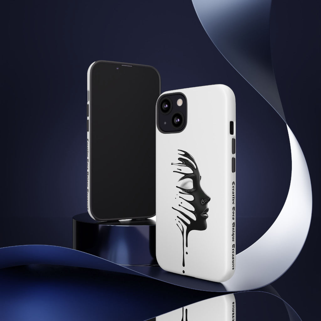 Stylish Phone Case with Artistic Design, Tough Phone Cover, Unique Phone Accessory, Gift for Art Lovers, Trendy Protective Case