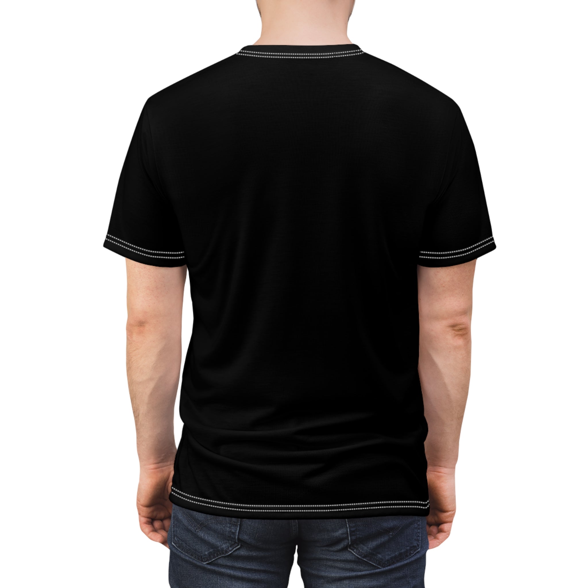 Jesus Christ Portrait Tee — Crown of Thorns Christian Faith T-Shirt (AOP)