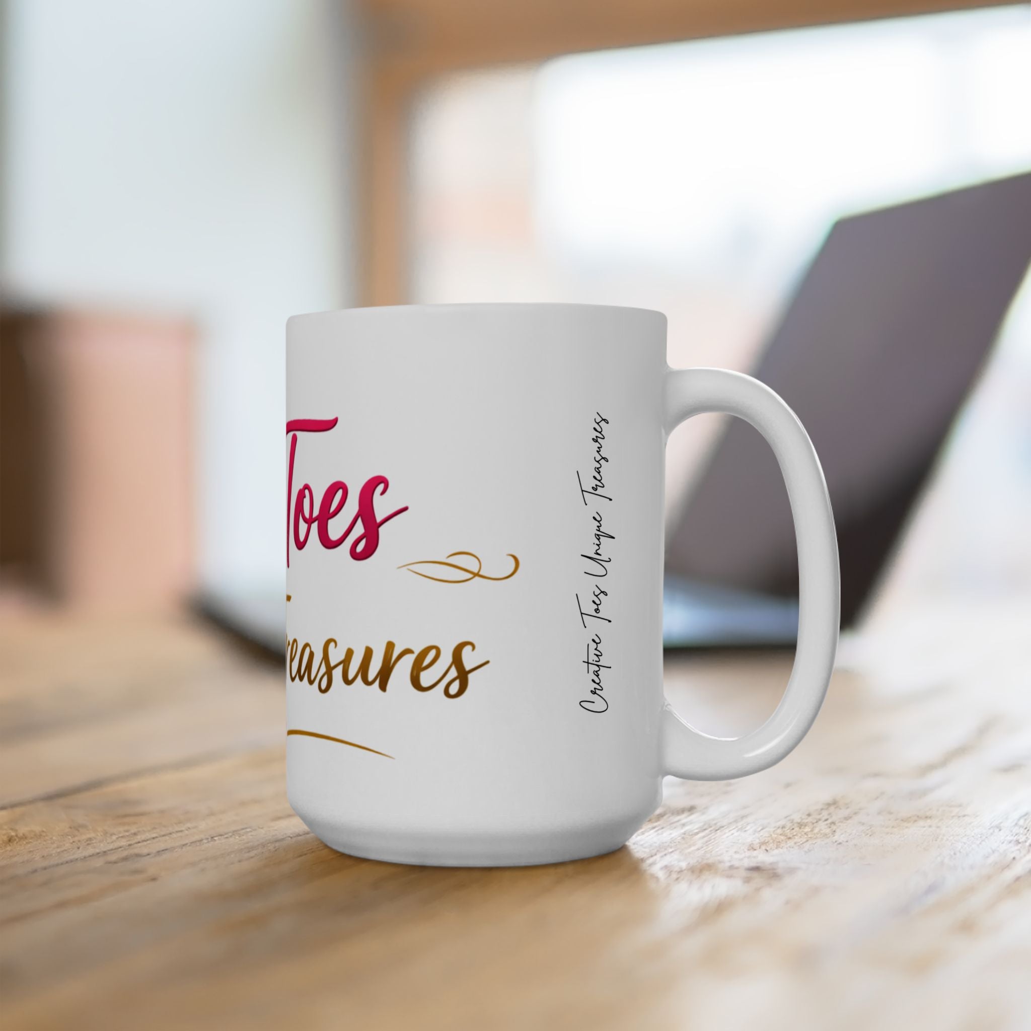 Where Toes Create Treasures Ceramic Mug — Cute Coffee Cup (11oz/15oz)
