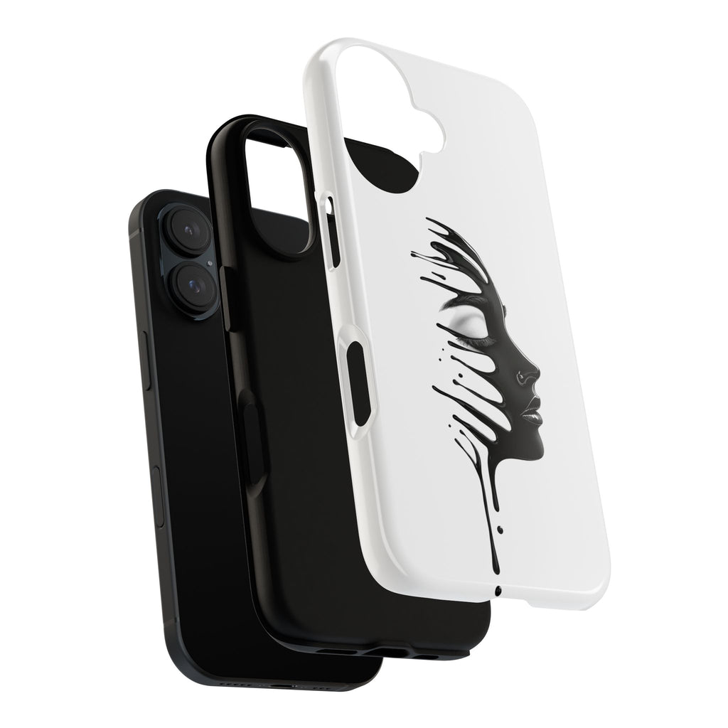 Stylish Phone Case with Artistic Design, Tough Phone Cover, Unique Phone Accessory, Gift for Art Lovers, Trendy Protective Case