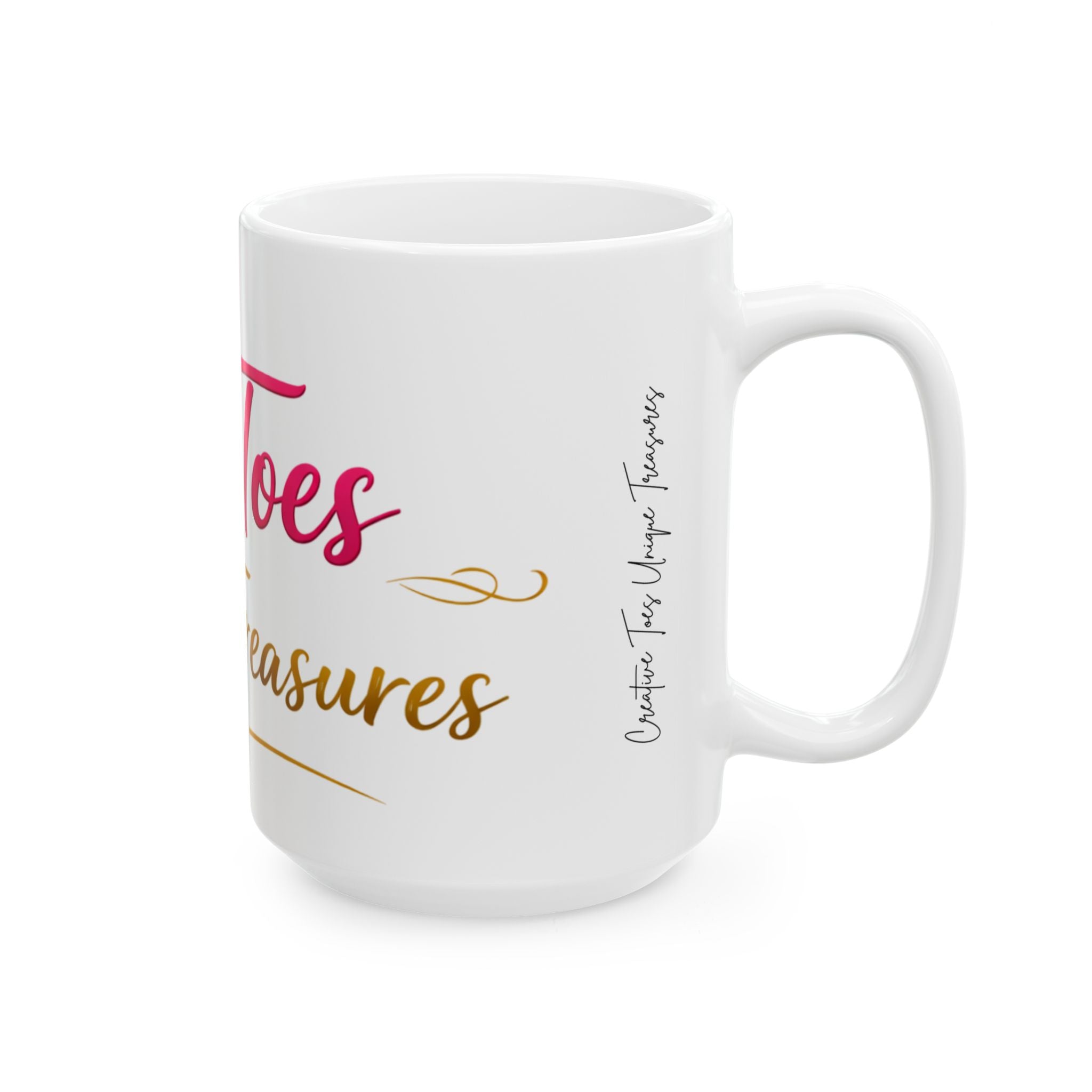 Where Toes Create Treasures Ceramic Mug — Cute Coffee Cup (11oz/15oz)