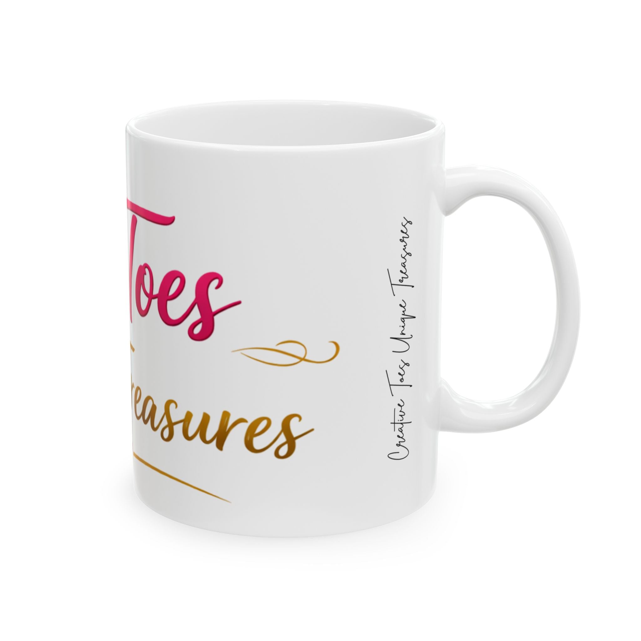 Where Toes Create Treasures Ceramic Mug — Cute Coffee Cup (11oz/15oz)