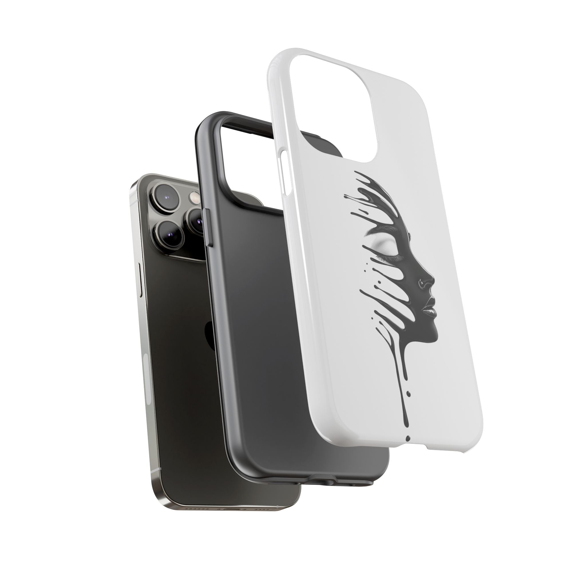 Stylish Phone Case with Artistic Design, Tough Phone Cover, Unique Phone Accessory, Gift for Art Lovers, Trendy Protective Case