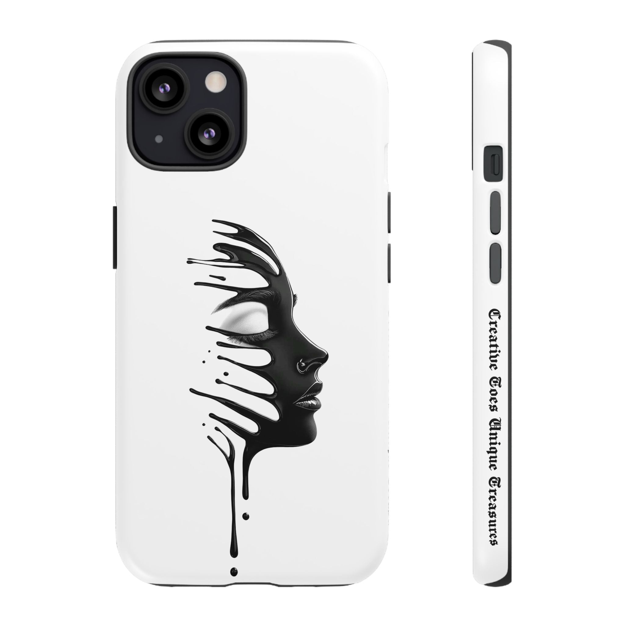 Stylish Phone Case with Artistic Design, Tough Phone Cover, Unique Phone Accessory, Gift for Art Lovers, Trendy Protective Case