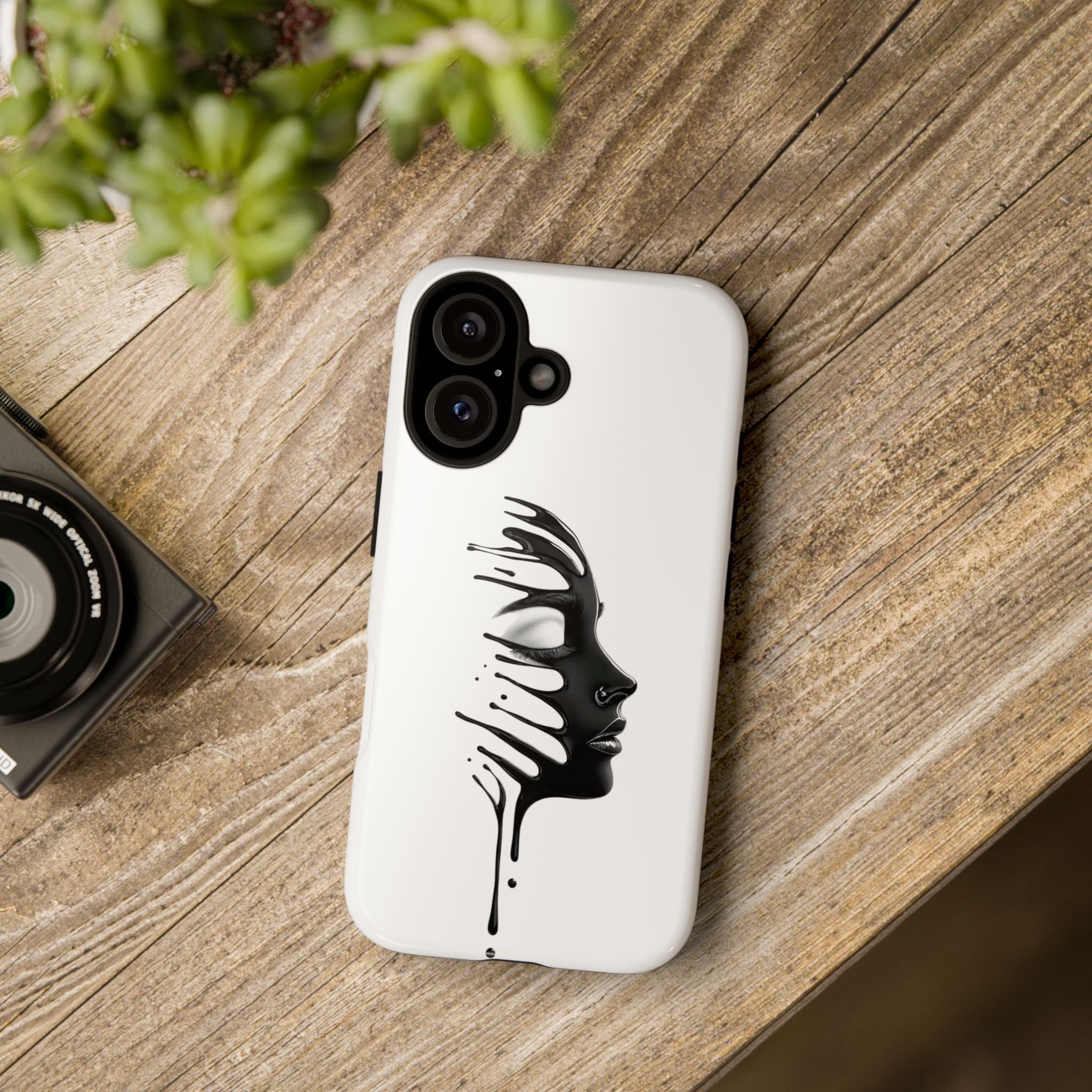 Stylish Phone Case with Artistic Design, Tough Phone Cover, Unique Phone Accessory, Gift for Art Lovers, Trendy Protective Case