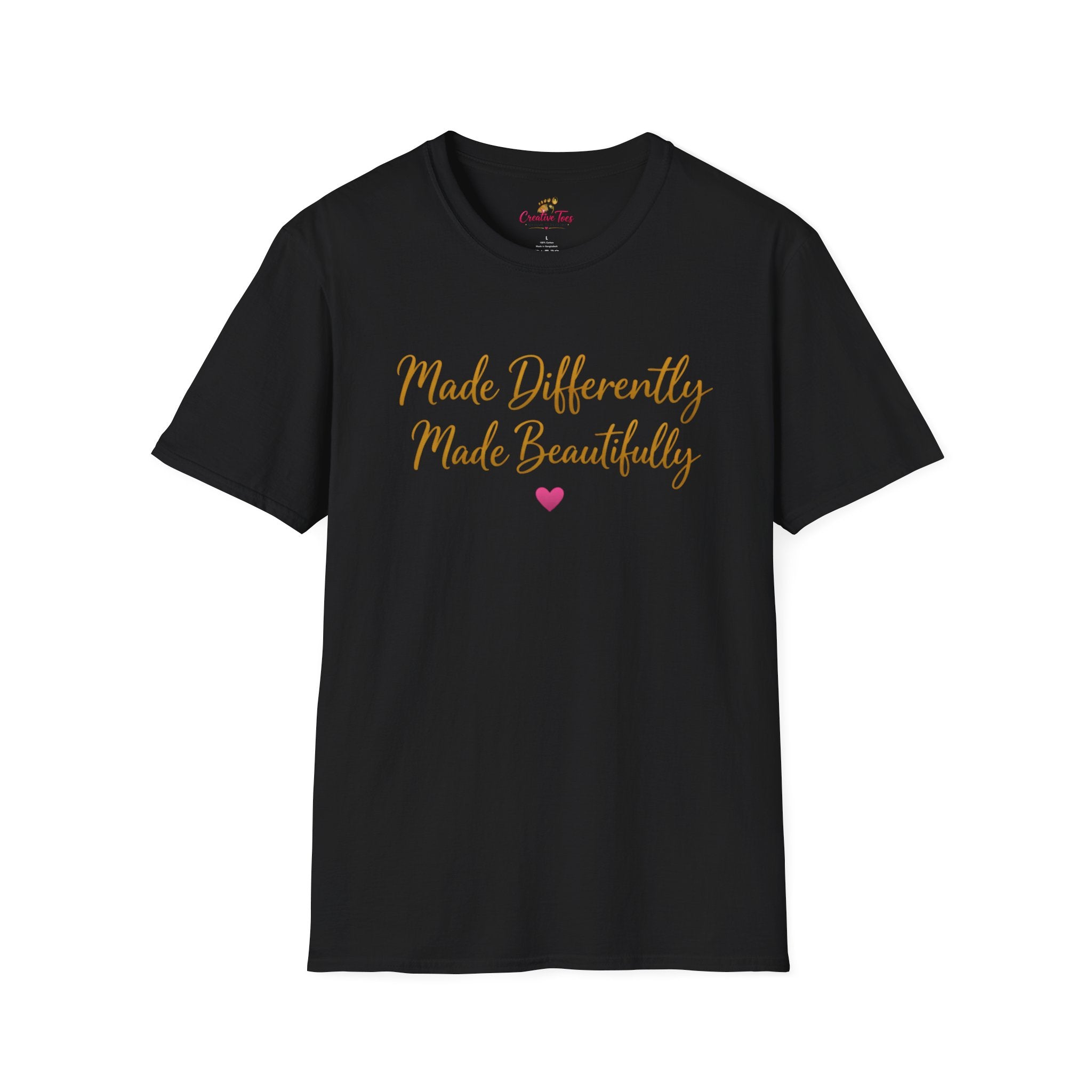 Made Differently Made Beautifully T-Shirt — Inspirational Disability Awareness Tee