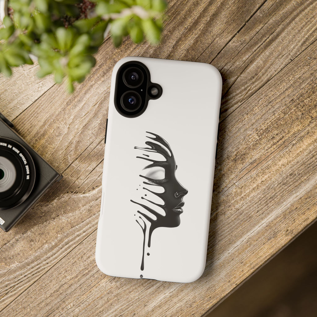 Stylish Phone Case with Artistic Design, Tough Phone Cover, Unique Phone Accessory, Gift for Art Lovers, Trendy Protective Case