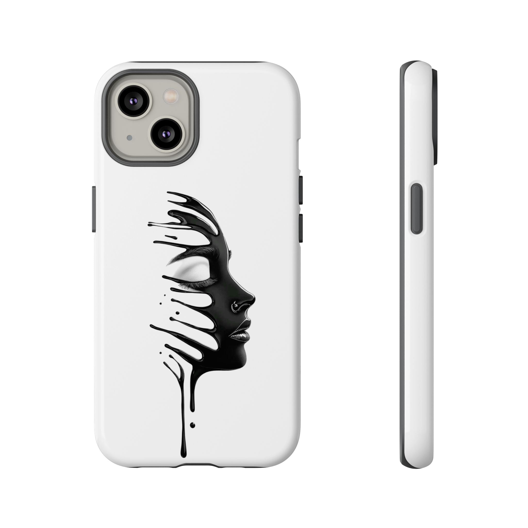 Stylish Phone Case with Artistic Design, Tough Phone Cover, Unique Phone Accessory, Gift for Art Lovers, Trendy Protective Case