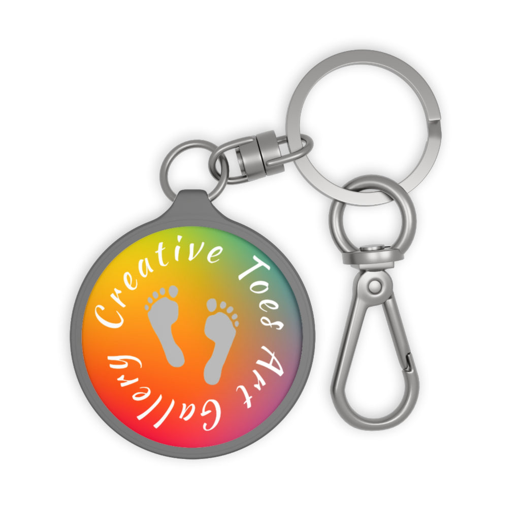 Creative Toes Art Gallery Logo Keyring Tag | Creative Toes Art Gallery