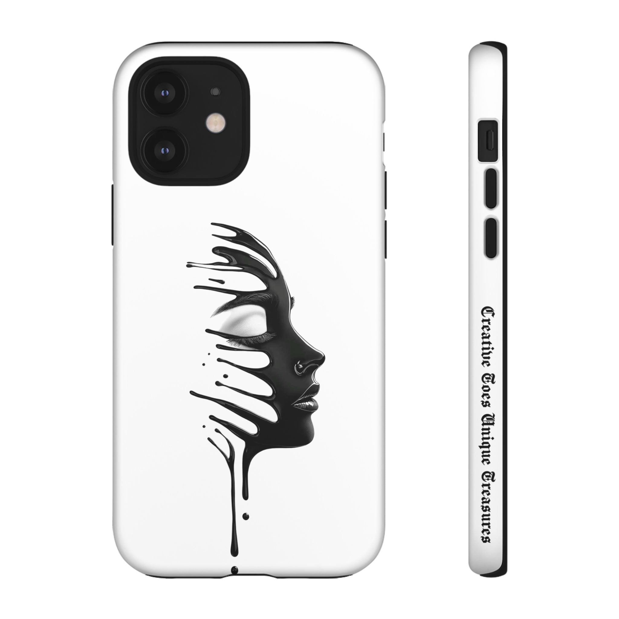 Stylish Phone Case with Artistic Design, Tough Phone Cover, Unique Phone Accessory, Gift for Art Lovers, Trendy Protective Case