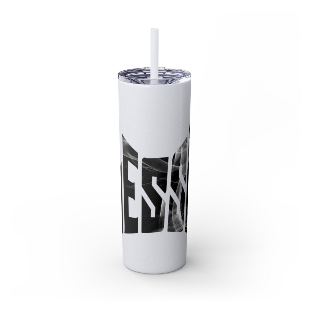 Inspirational Skinny Tumbler, 20oz - Motivational Drinkware, Gift for Her, Office Supplies, Travel Mug, Cheerful Hydration