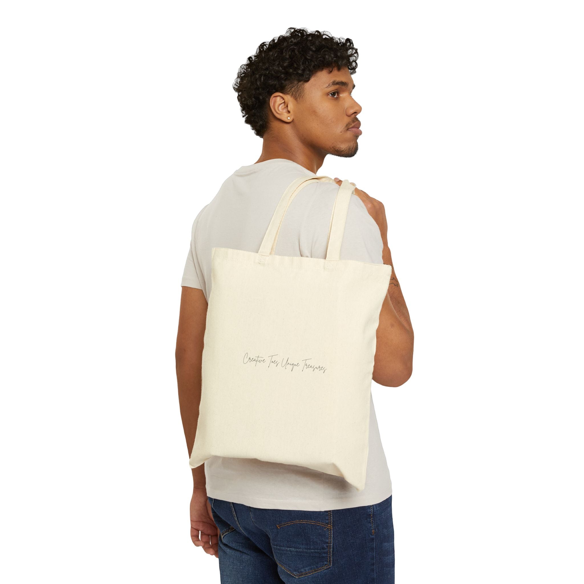 “Where Toes Create Treasures” — Cotton Canvas Tote Bag