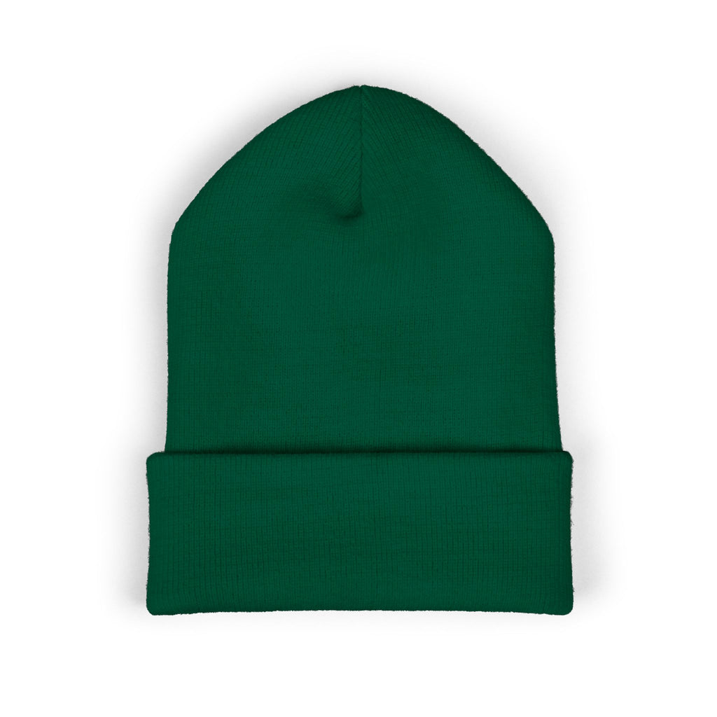 Classic Cuffed Beanie | Embroidered Warrior Hat for Adventurers, Winter Fashion, Gift for Her, Cozy Knit Cap, Unisex Beanie