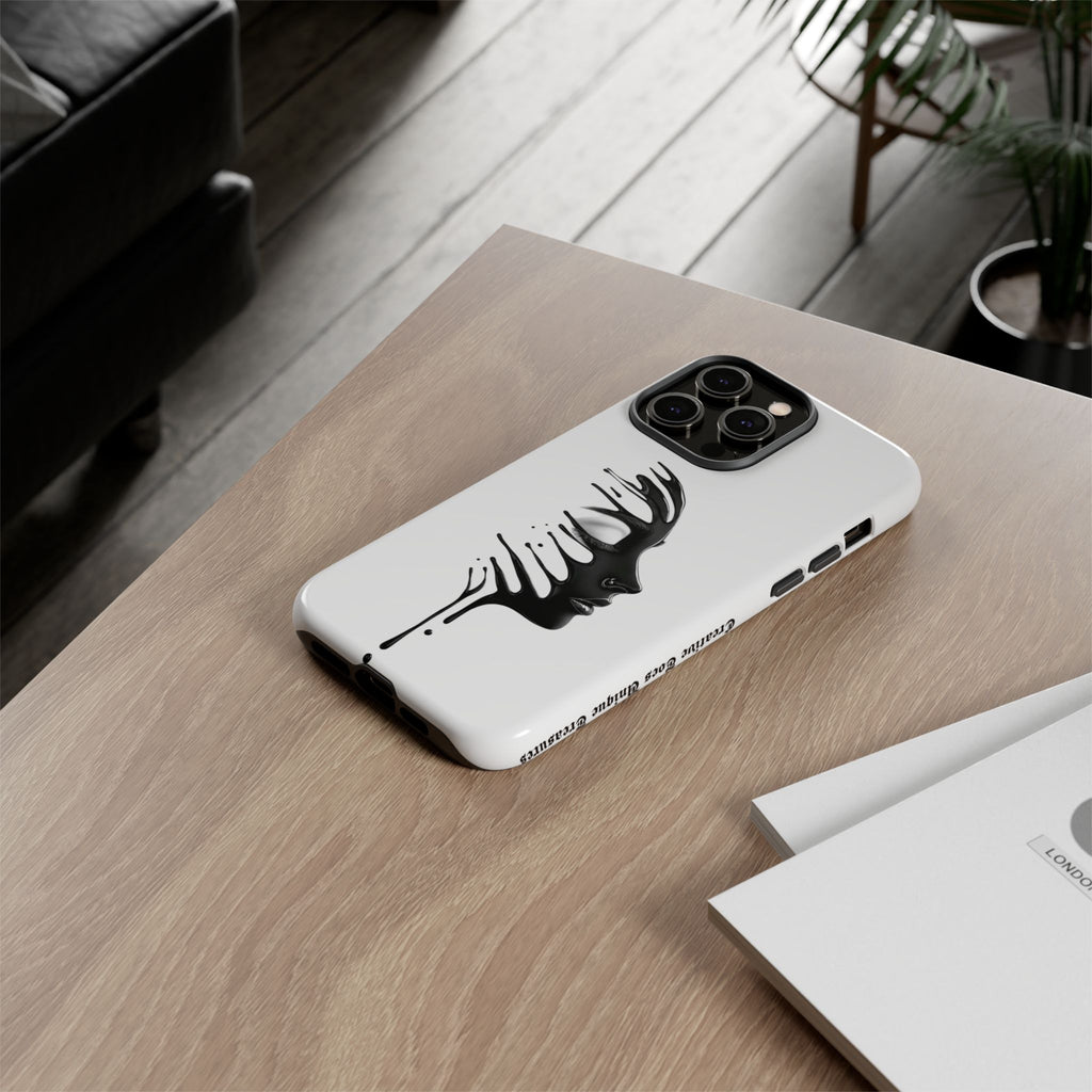 Stylish Phone Case with Artistic Design, Tough Phone Cover, Unique Phone Accessory, Gift for Art Lovers, Trendy Protective Case