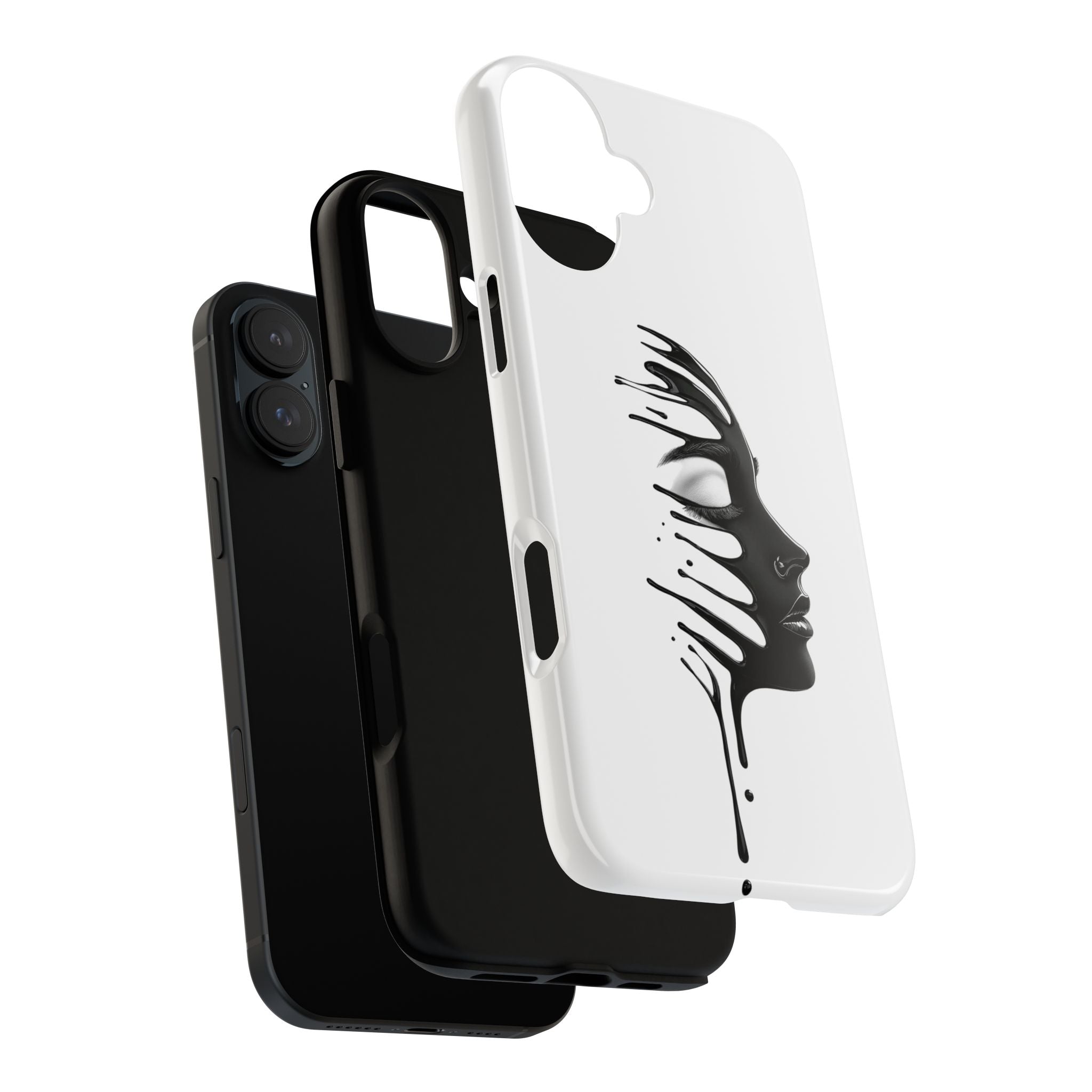 Stylish Phone Case with Artistic Design, Tough Phone Cover, Unique Phone Accessory, Gift for Art Lovers, Trendy Protective Case