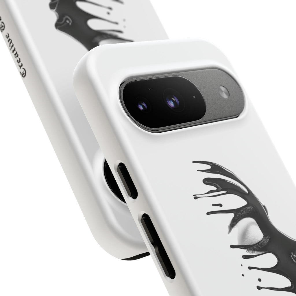 Stylish Phone Case with Artistic Design, Tough Phone Cover, Unique Phone Accessory, Gift for Art Lovers, Trendy Protective Case