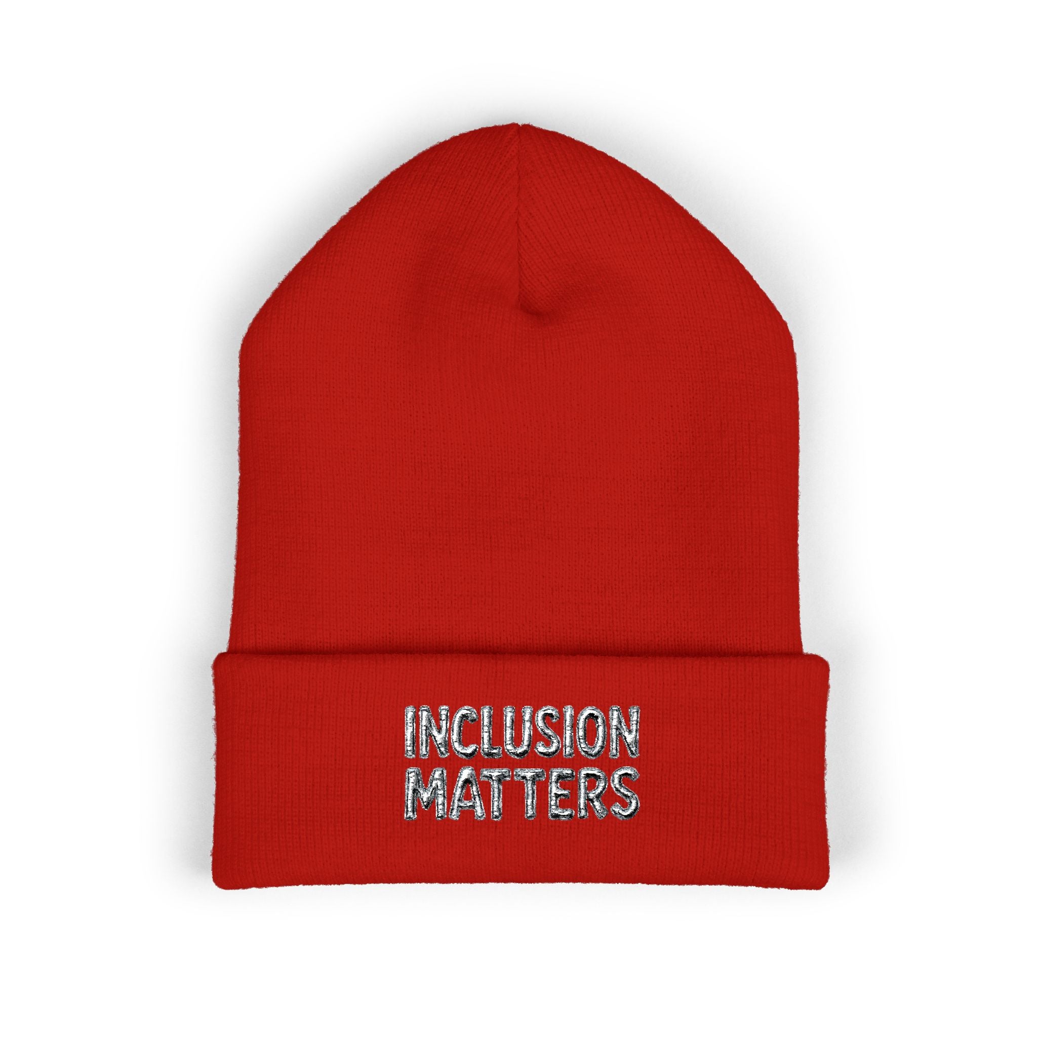 Inclusion Matters Embroidered Cuffed Beanie