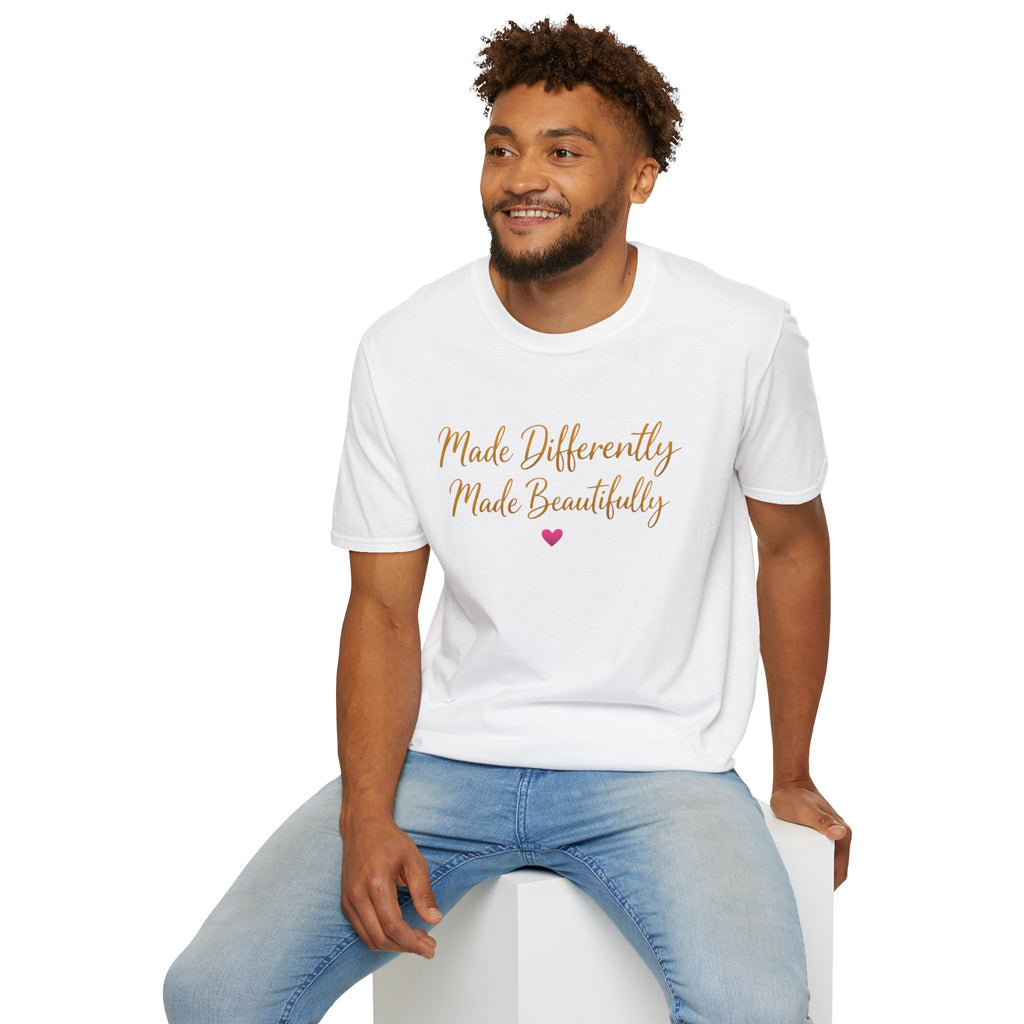 Made Differently Made Beautifully T-Shirt — Inspirational Disability Awareness Tee
