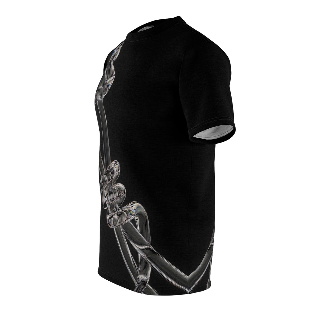 The Cost Of Love Tee — Black All-Over Print Artistic T-Shirt