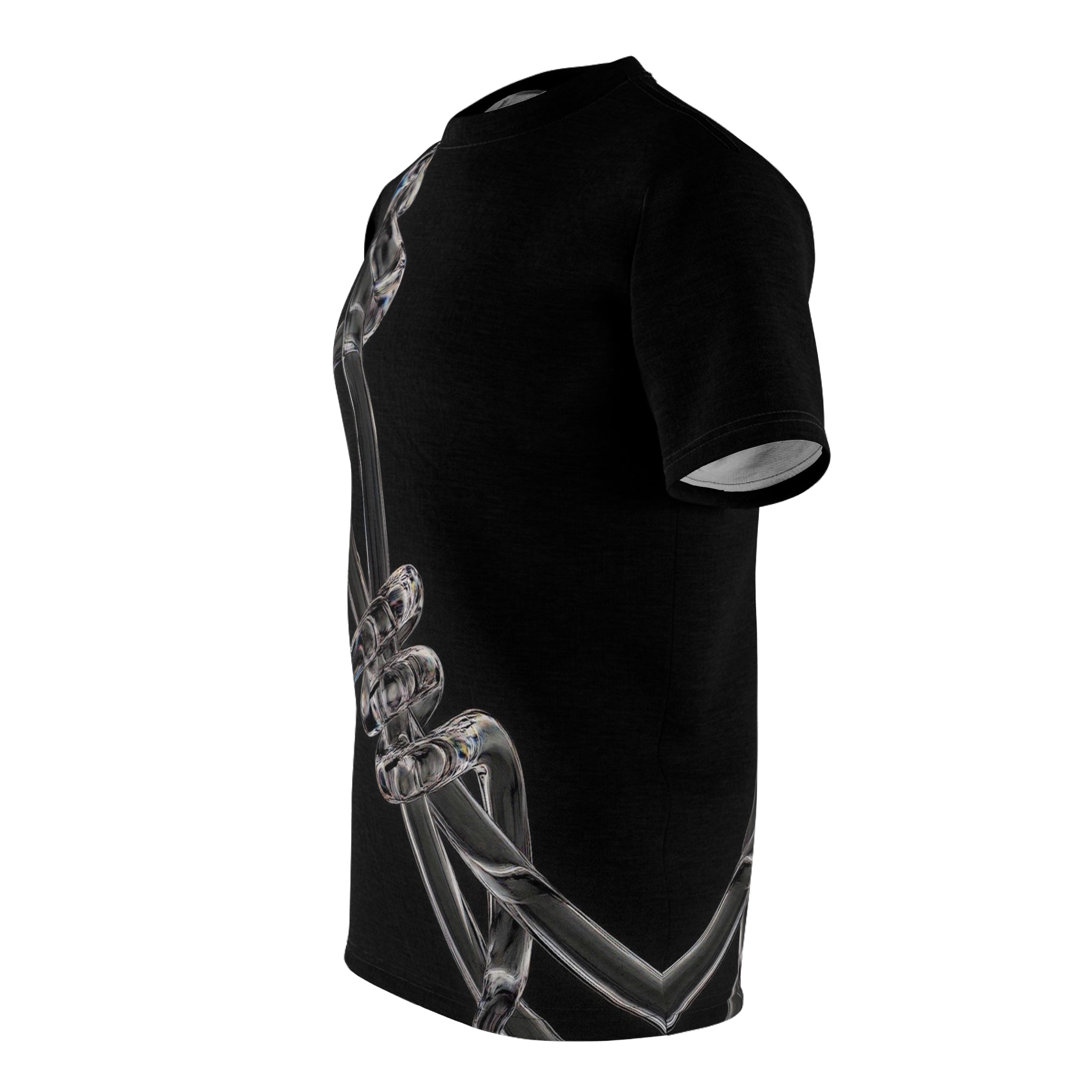 The Cost Of Love Tee — Black All-Over Print Artistic T-Shirt