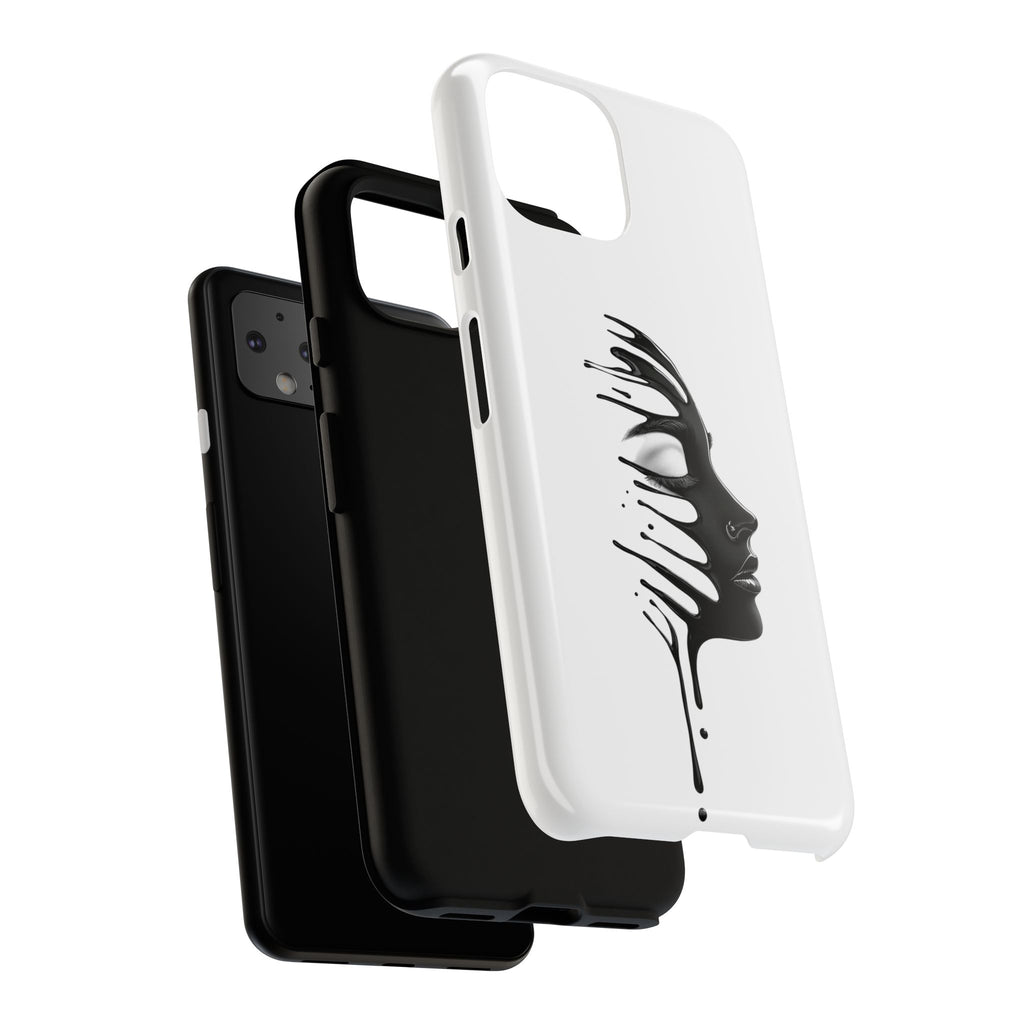 Stylish Phone Case with Artistic Design, Tough Phone Cover, Unique Phone Accessory, Gift for Art Lovers, Trendy Protective Case