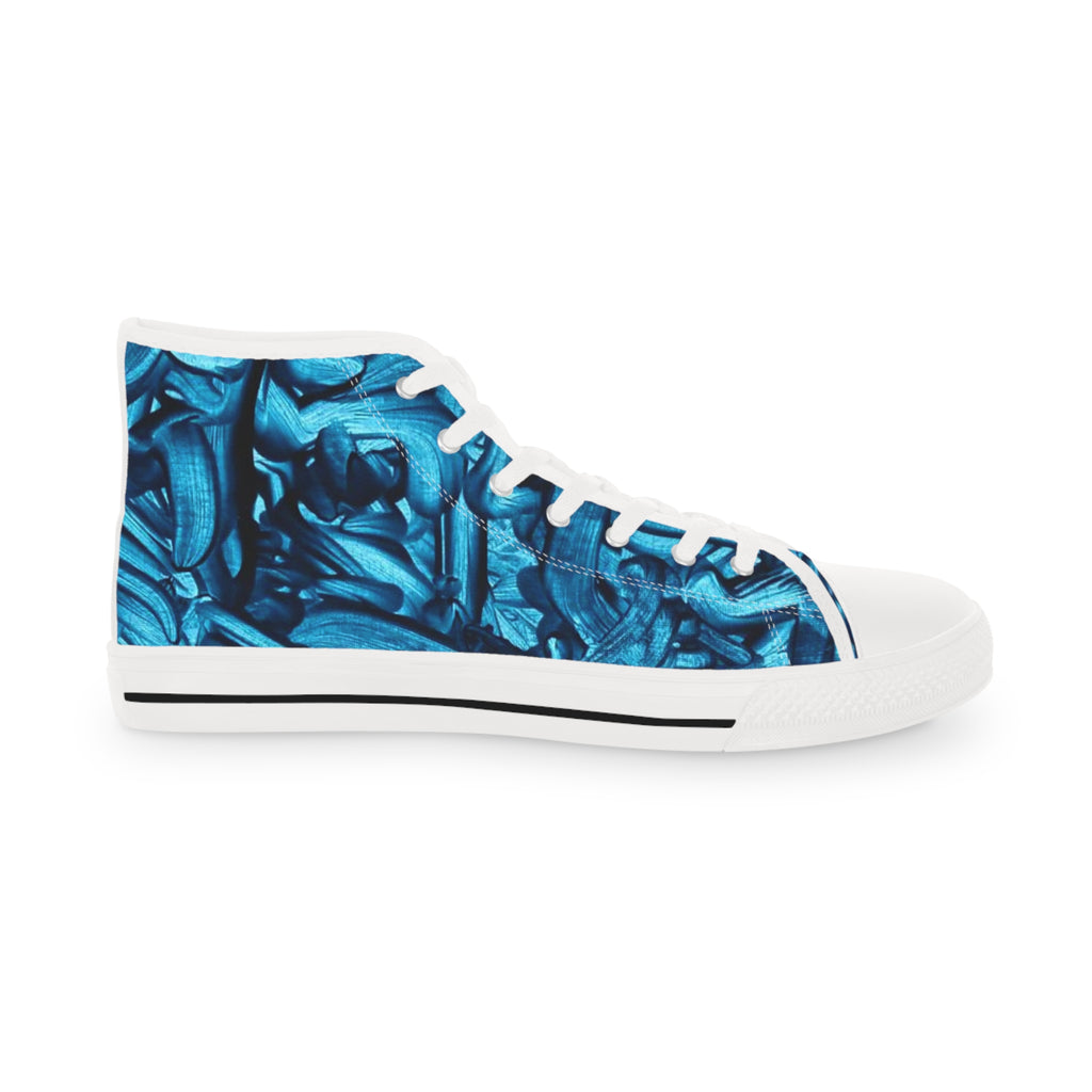 True Blue ||  Tie-Dye High Top Sneakers – Men's Retro Streetwear