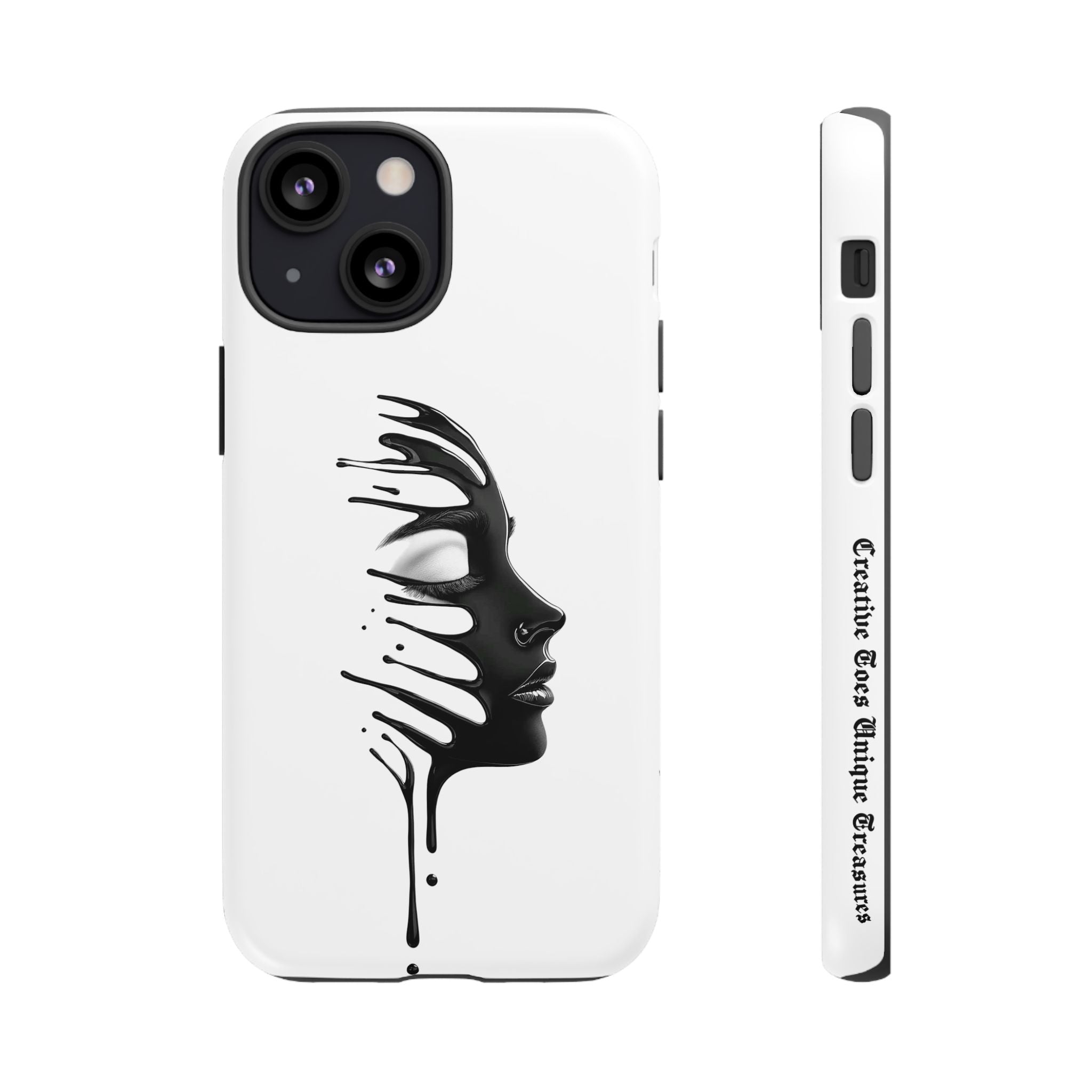 Stylish Phone Case with Artistic Design, Tough Phone Cover, Unique Phone Accessory, Gift for Art Lovers, Trendy Protective Case