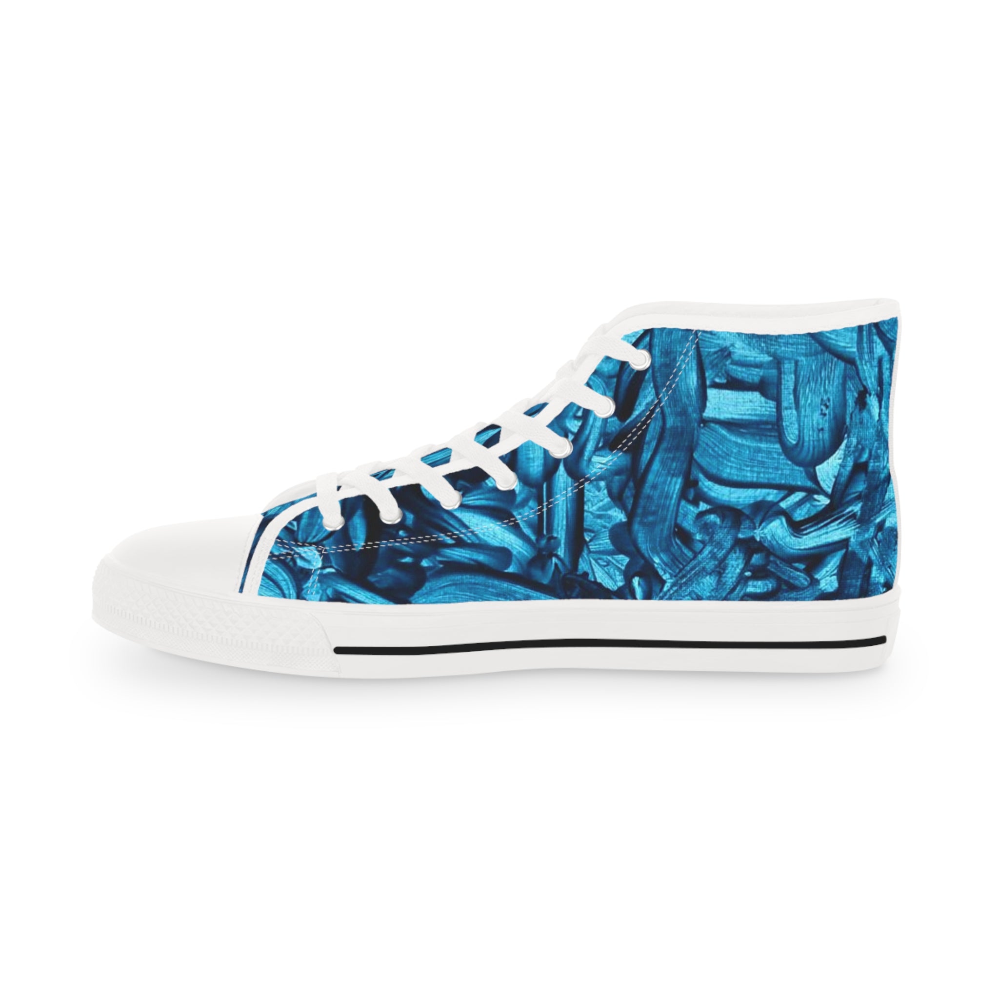 True Blue ||  Tie-Dye High Top Sneakers – Men's Retro Streetwear